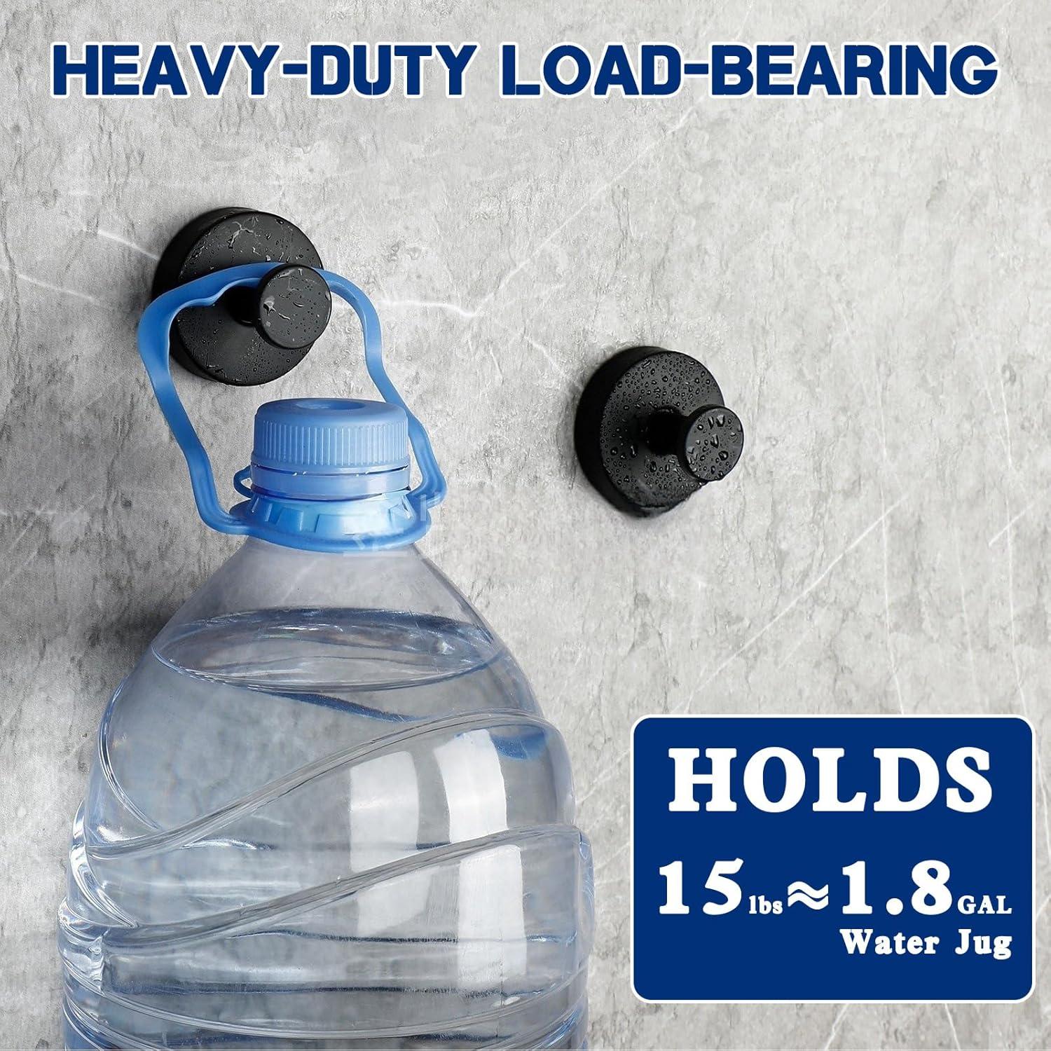 Ganchos de Succión Removibles ALLVANA 2-Pack Plata 6.8 kg