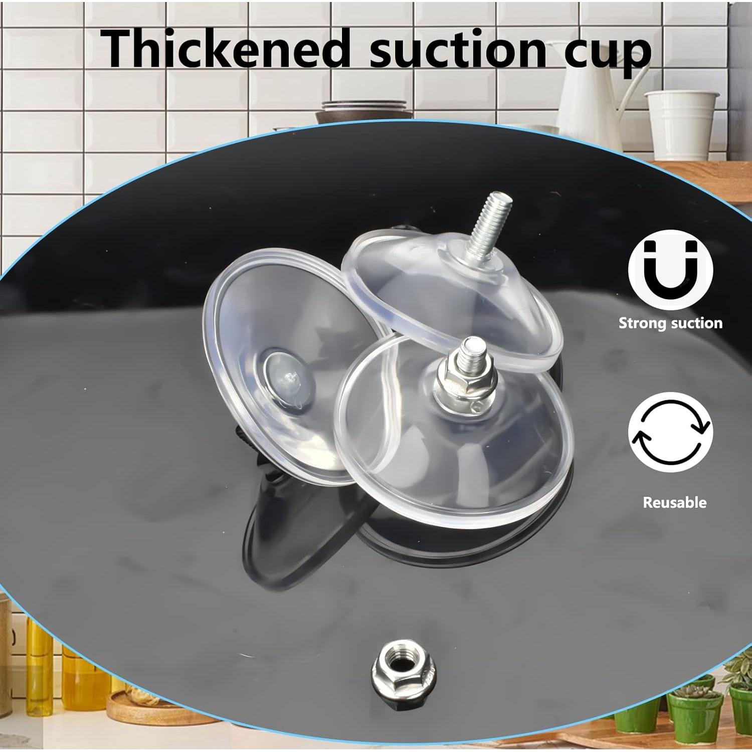 Ventosas de PVC AccEncyc 6 Pcs 55 mm Alta Resistencia