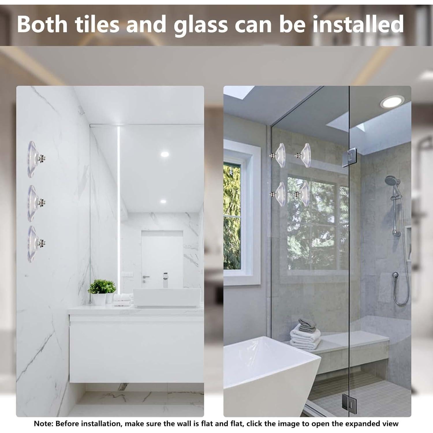 Ventosas de PVC AccEncyc 6 Pcs 55 mm Alta Resistencia