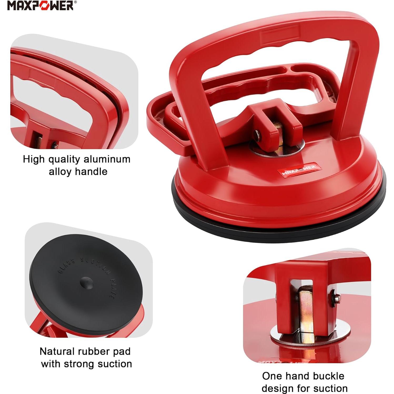 Elevador de Ventosas MAXPOWER 2 Piezas 120 mm 49.9 kg