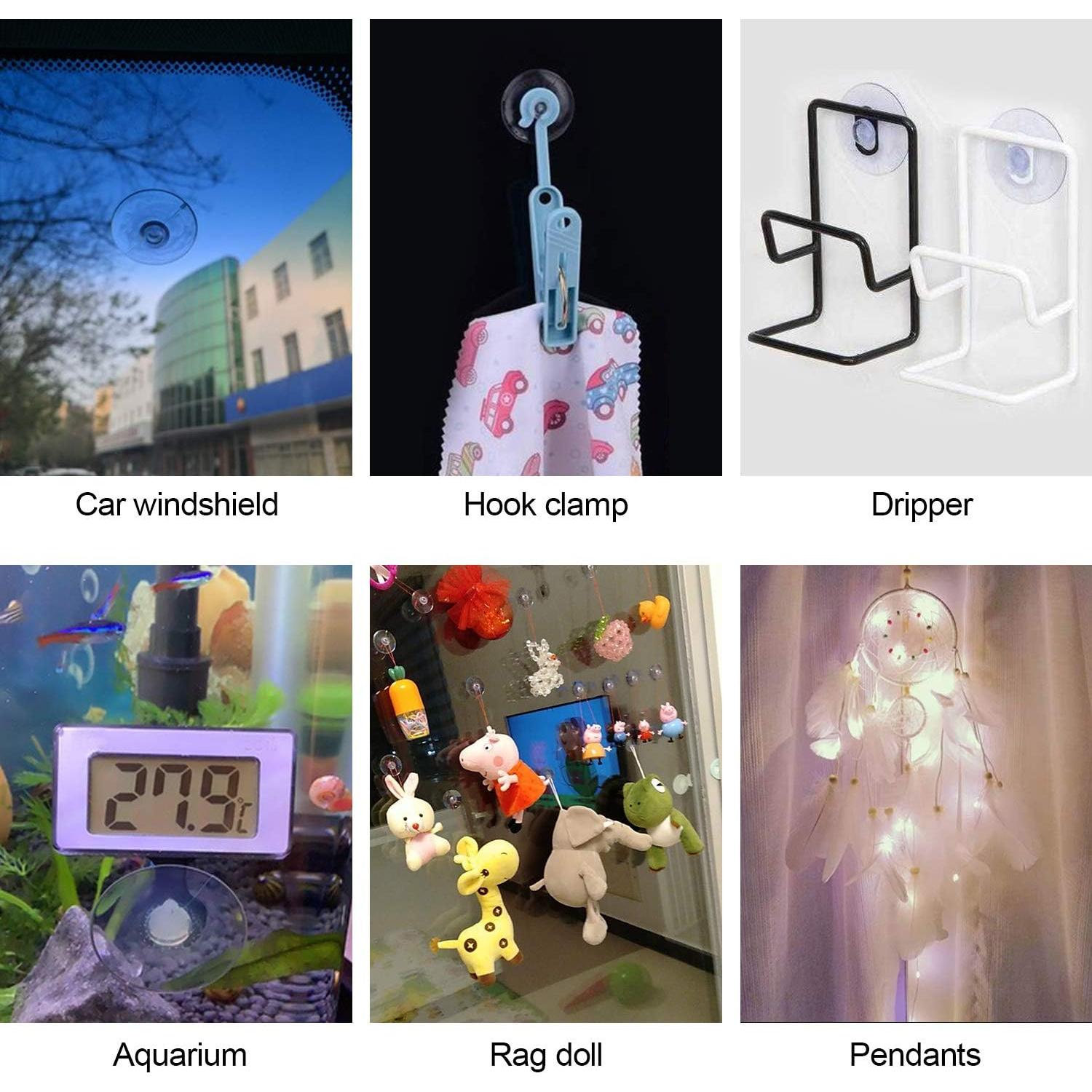 Ventosas Transparentes ANCIRS 30mm - Paquete de 30 Piezas