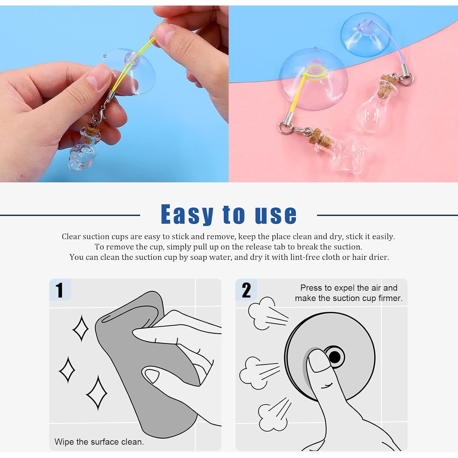 Juego de Ventosas Glarks 80Pcs 25-45mm para Cocina y Baño