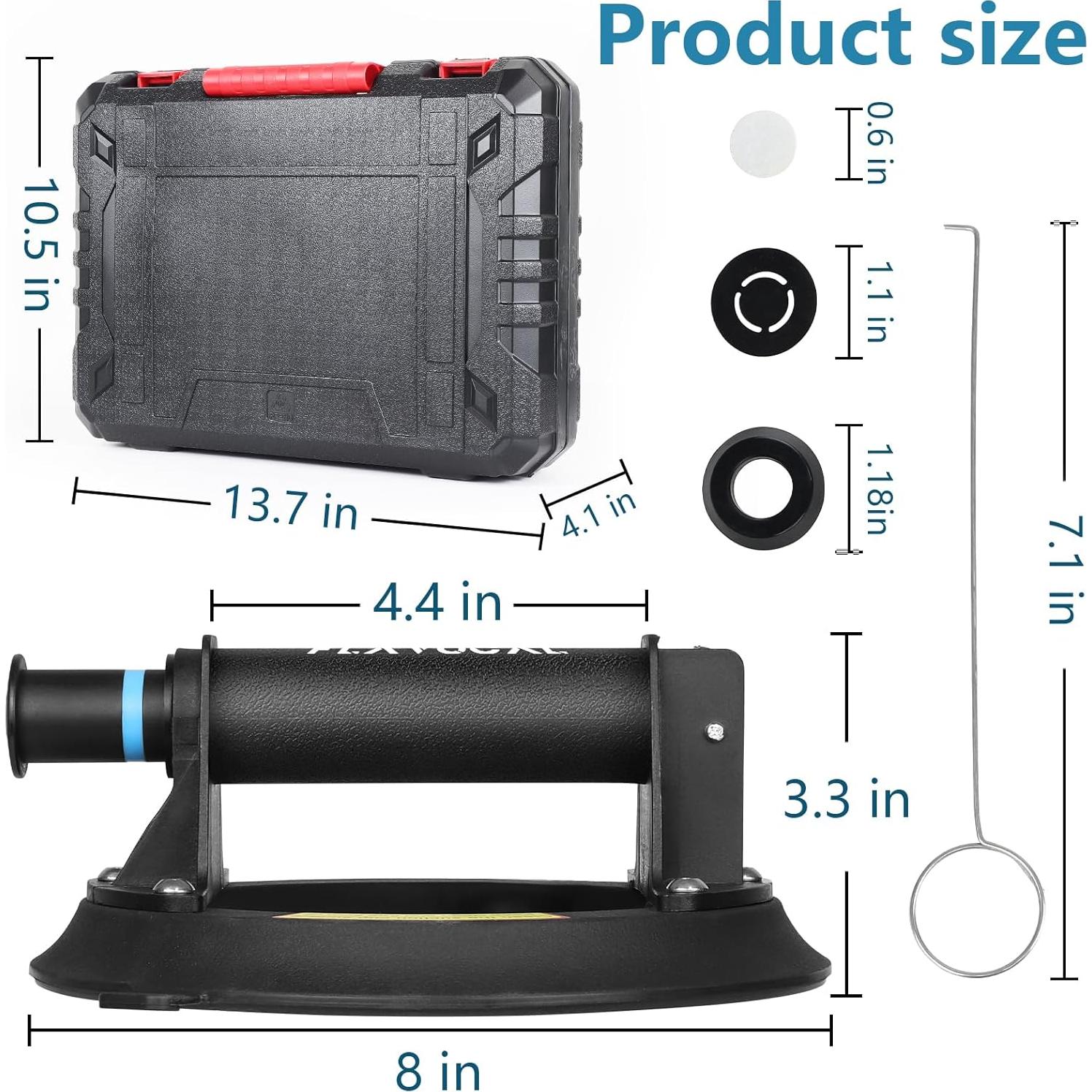 Ventosas de Succión FLAVOCAL 20 cm Alta Resistencia 108.9 kg