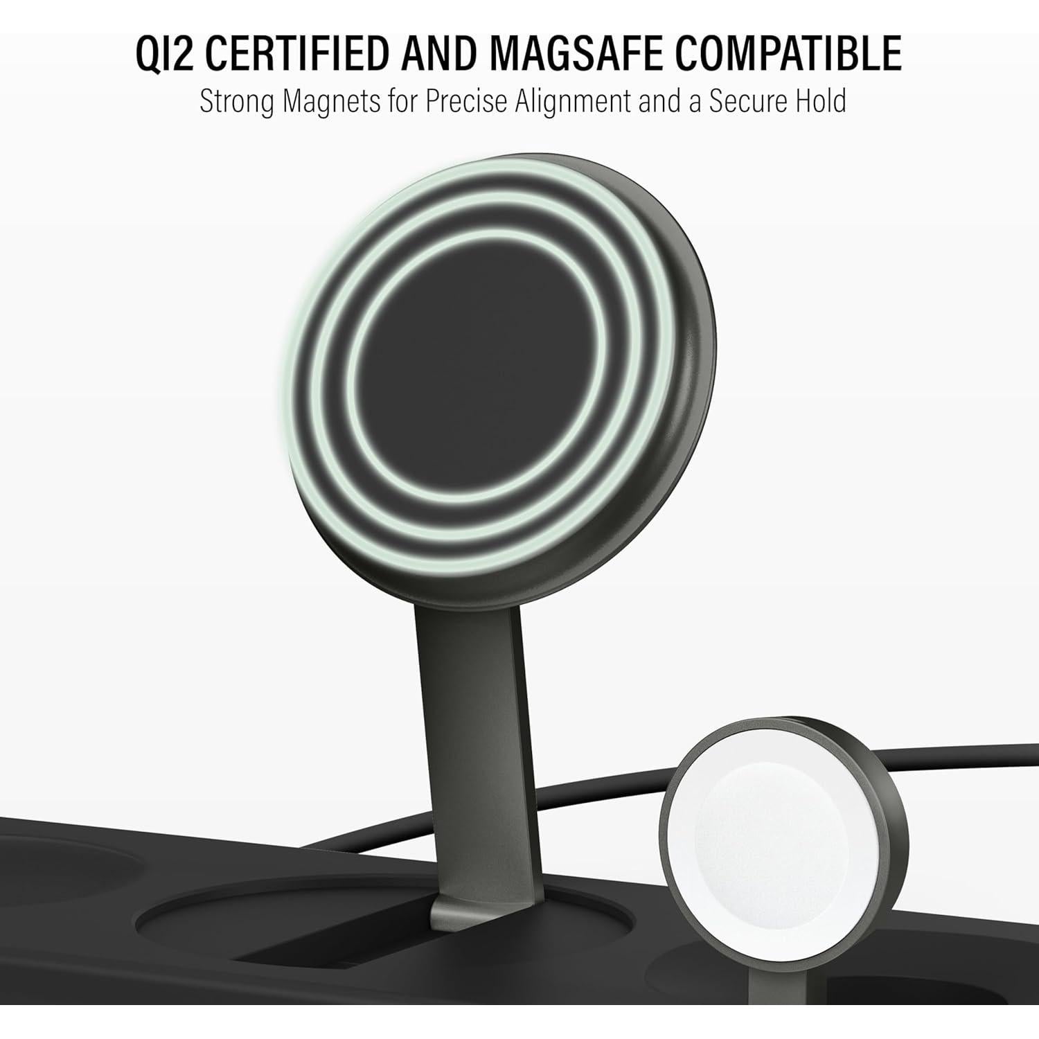 Estación de Carga Inalámbrica 3 en 1 Nimble Podium 15W Qi2