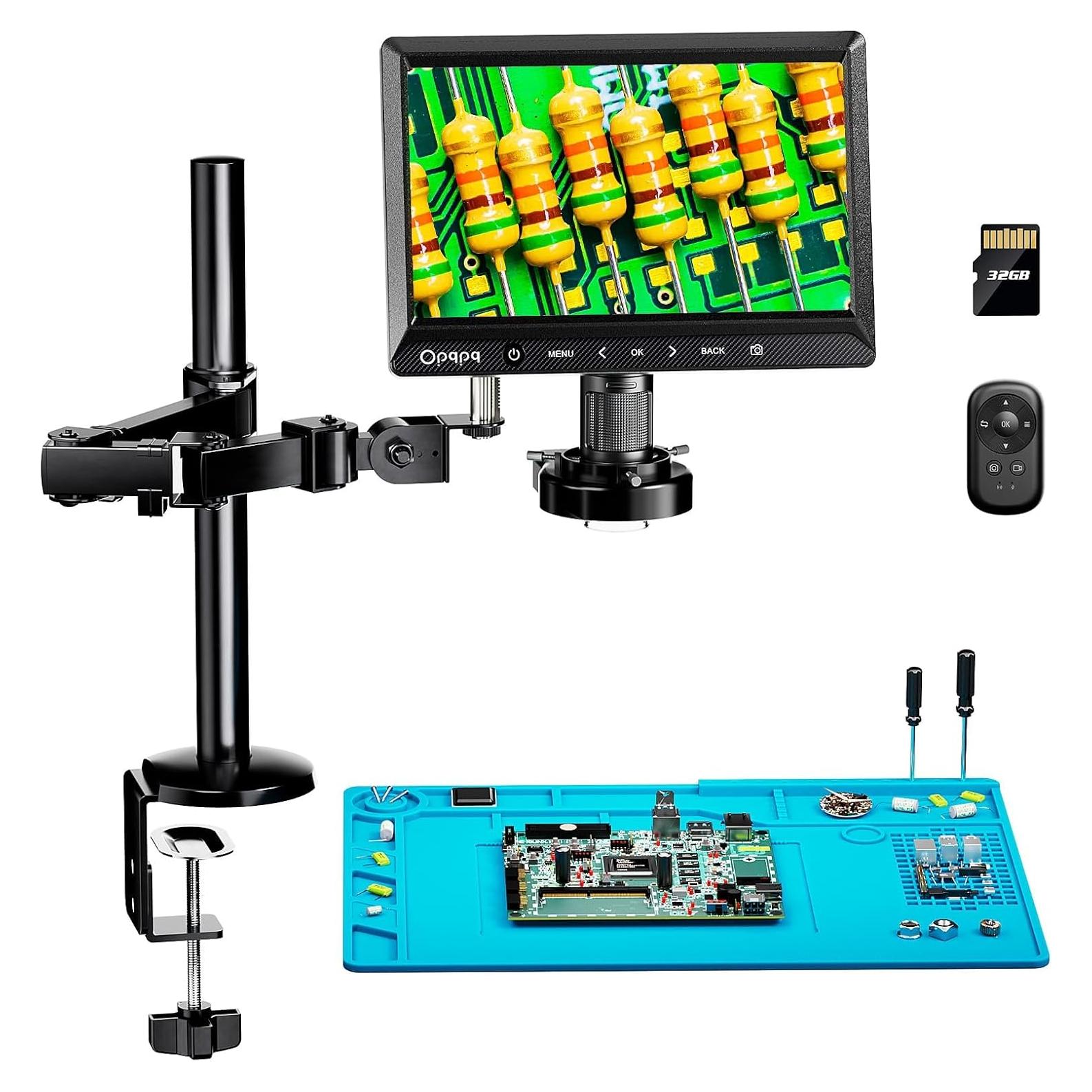 Microscopio Digital Opqpq ODM702 Flex 10" con Luz Anular