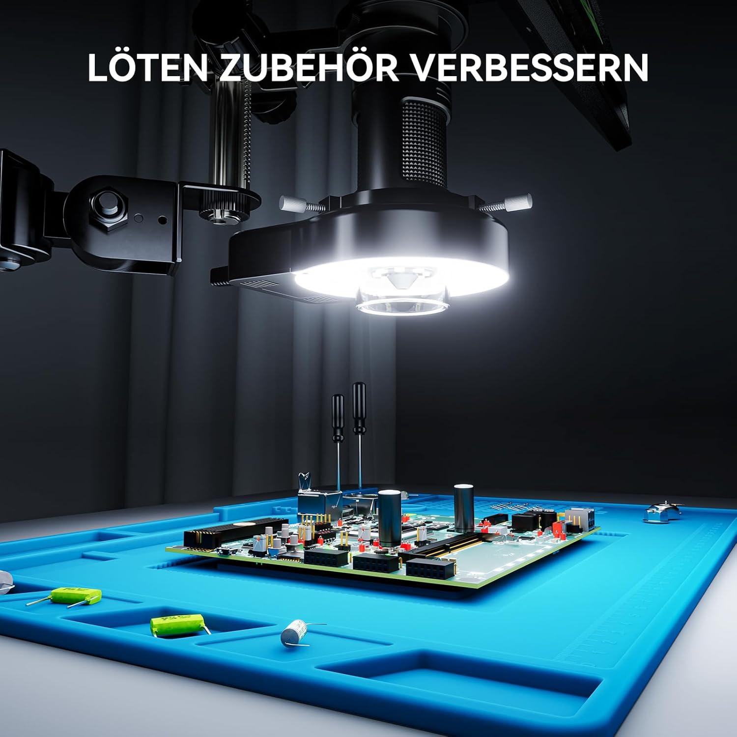 Microscopio Digital Opqpq ODM702 Flex 10" con Luz Anular