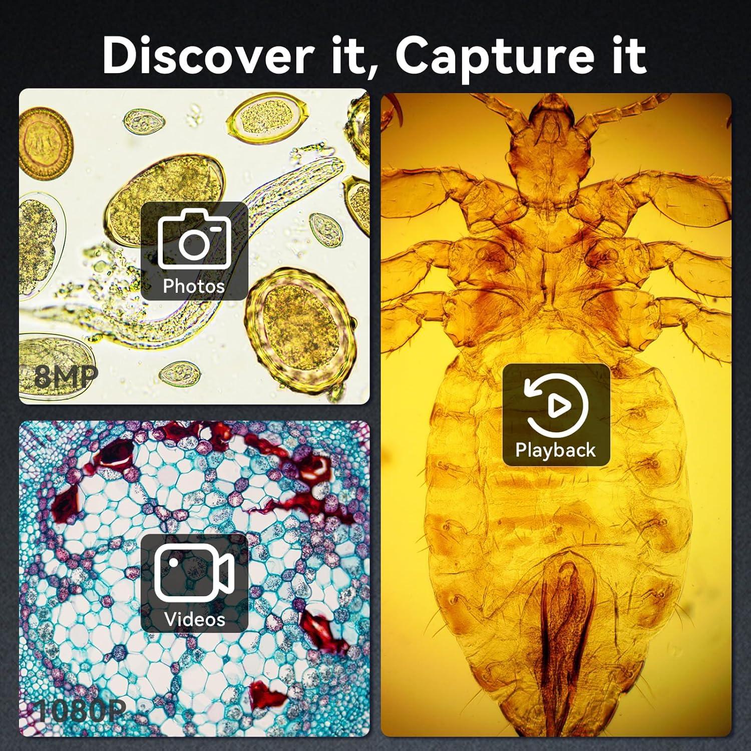 Microscopio Digital TOMLOV DM301 Pro 7" Pantalla IPS USB HDMI