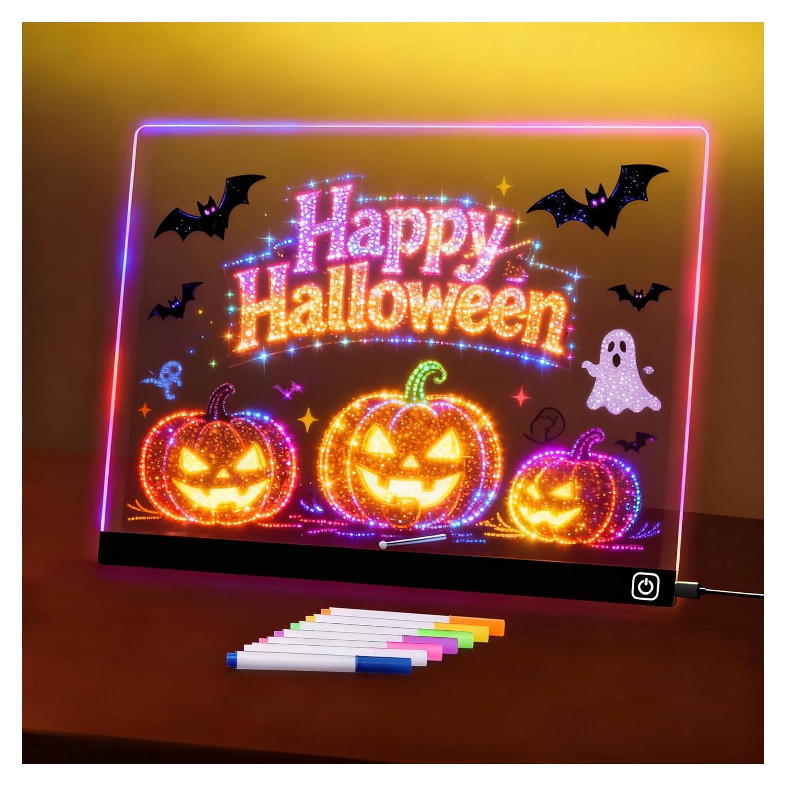 Tablero de Dibujo LED Hansanti 30x24cm 7 Colores Borrable