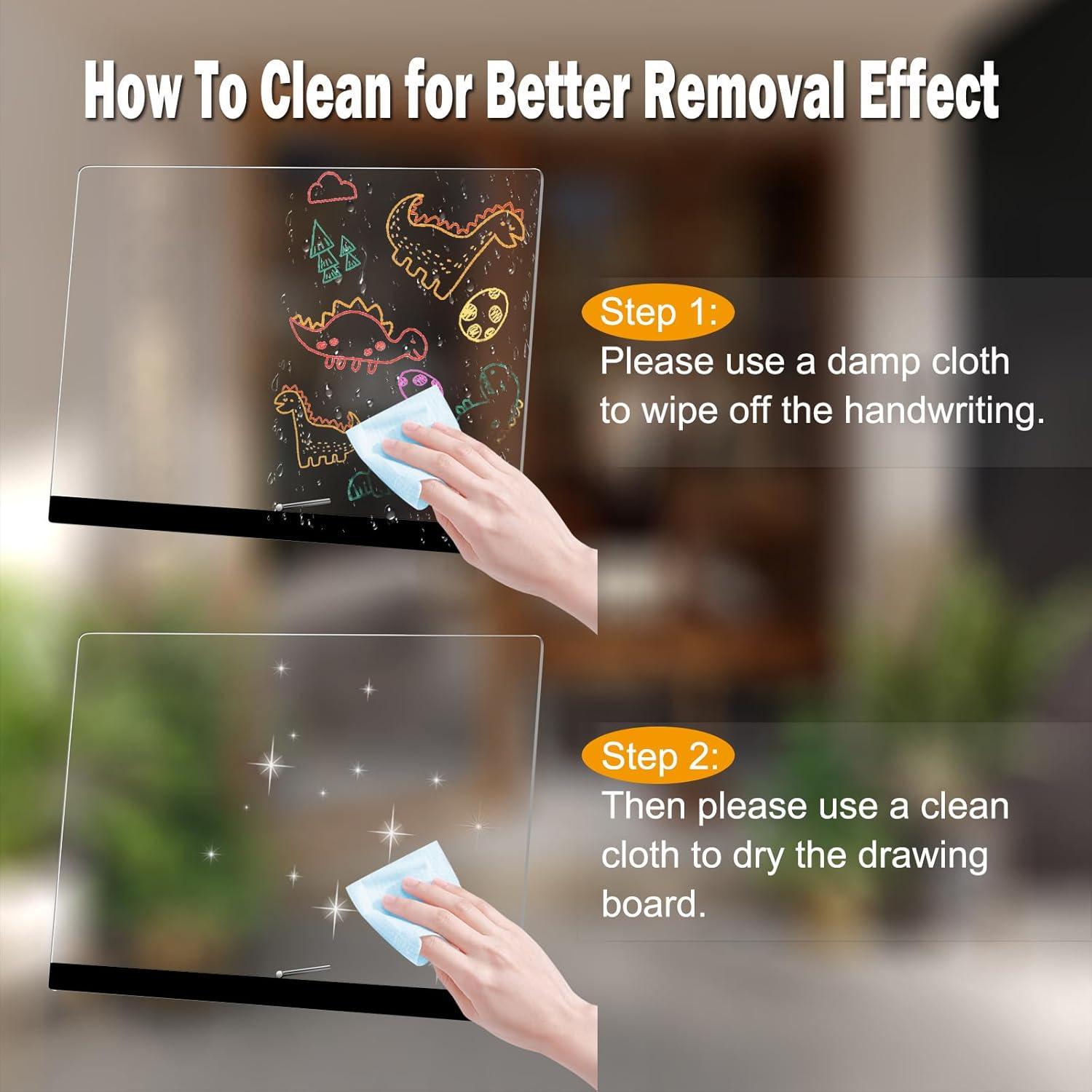 Tablero de Dibujo LED Hansanti 30x24cm 7 Colores Borrable