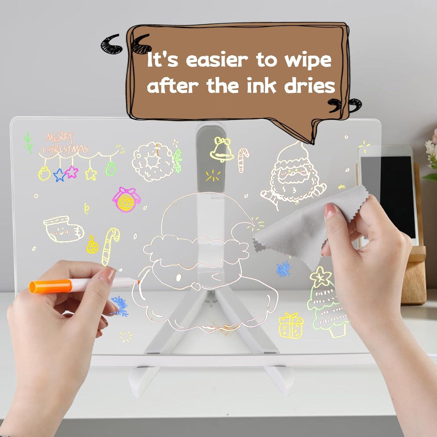 Tablero de Dibujo Lumiboard Genérico 30x20cm Acrílico Luminiscente