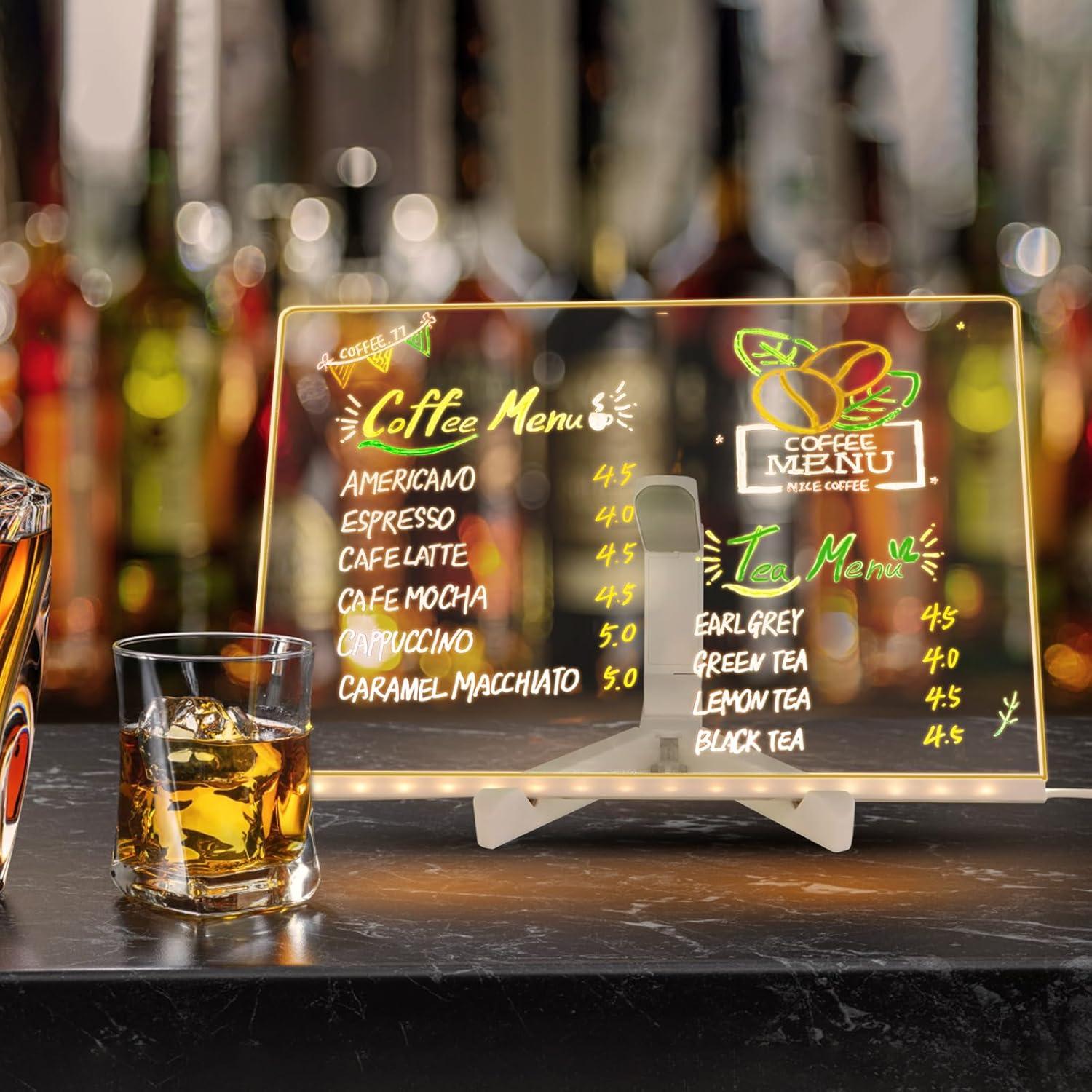 Tablero de Dibujo Lumiboard Genérico 30x20cm Acrílico Luminiscente