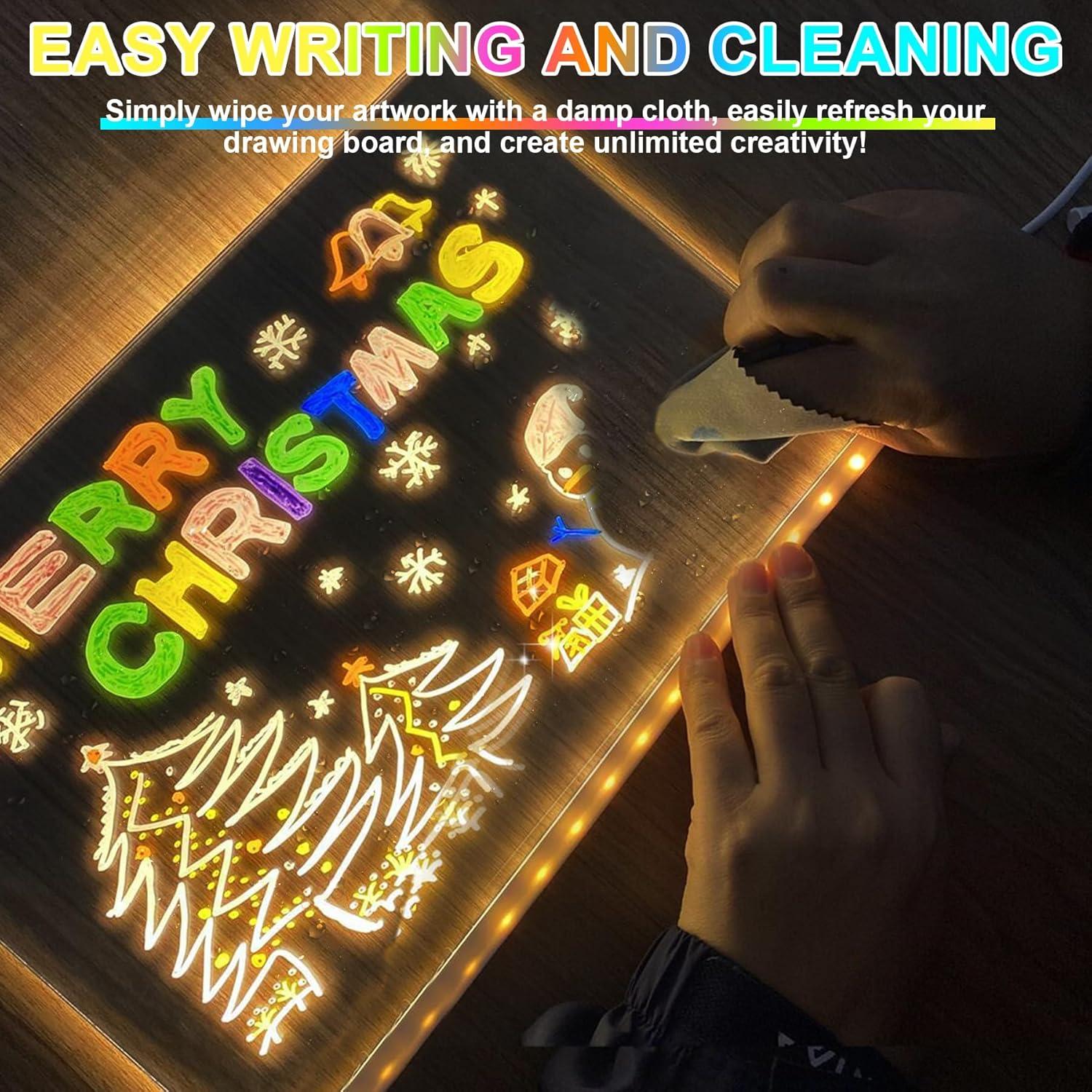 Tablero de Dibujo LED TXP 35.56x25.4 cm 7 Colores Iluminación