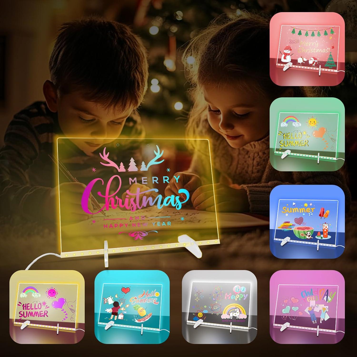 Tablero Acrílico LED Sweetone 35.1x25.4cm 7 Colores Borrado Seco