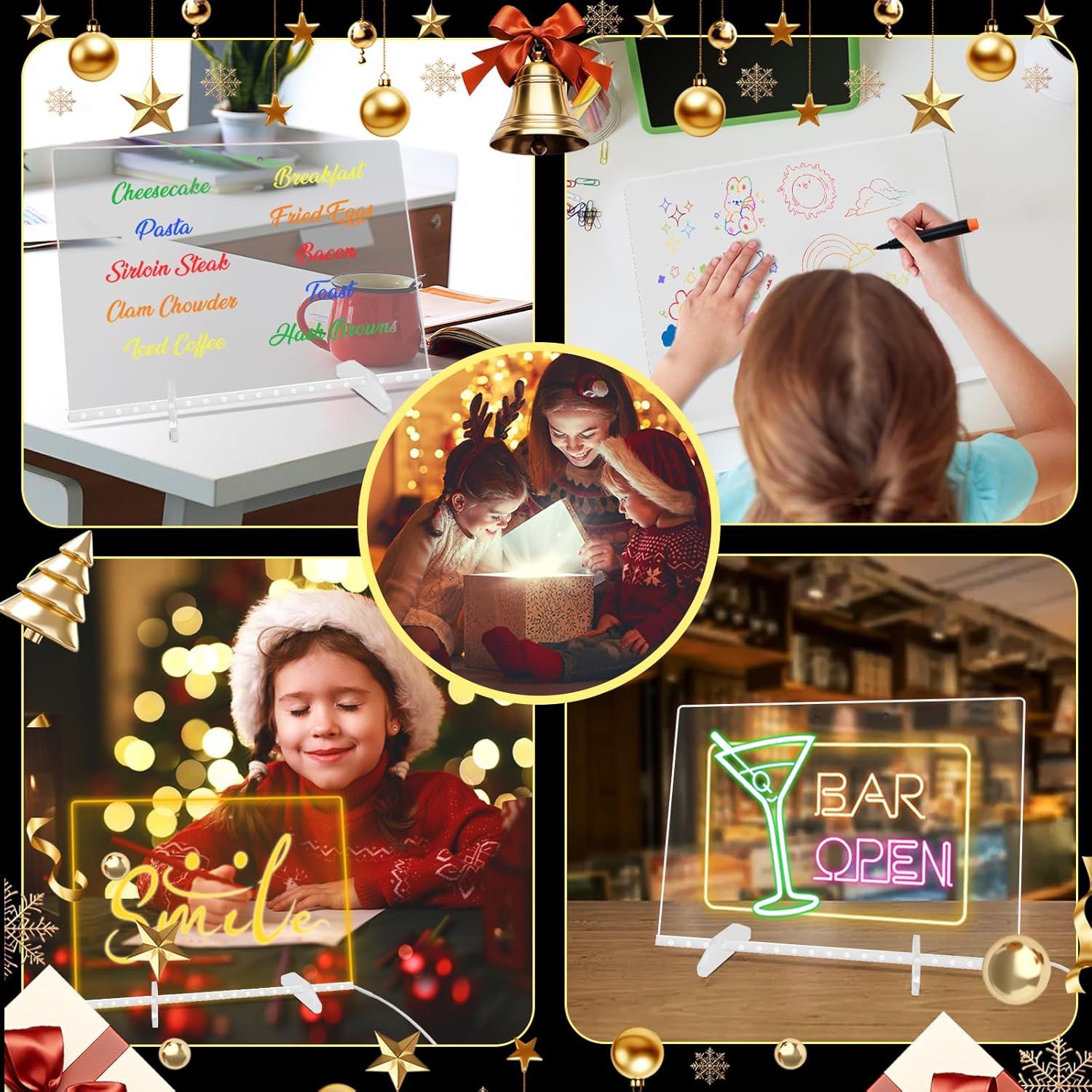 Tablero Acrílico LED Sweetone 35.1x25.4cm 7 Colores Borrado Seco