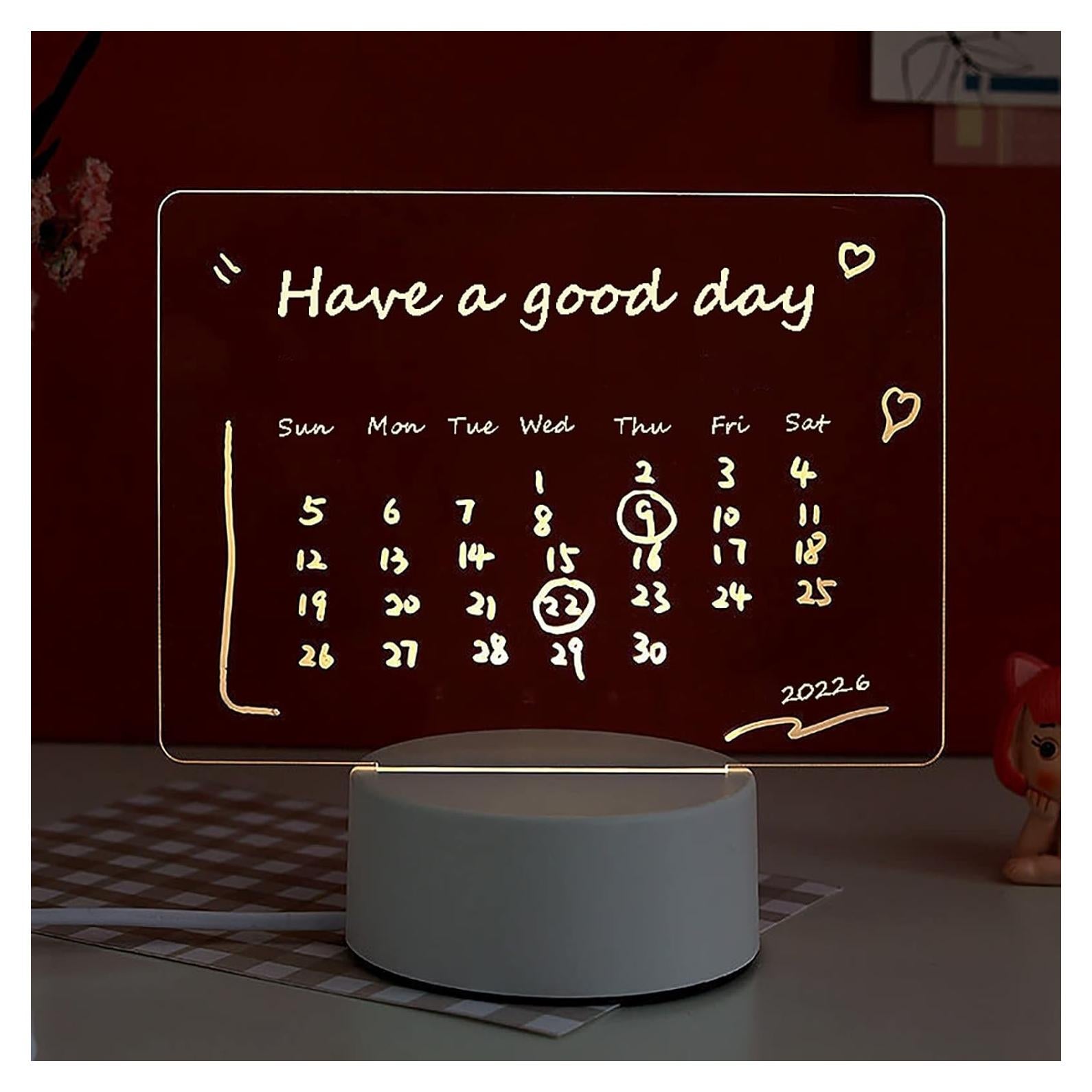 Tablero de Borrado en Seco Acrílico Liberal Brightdeer 18.5x12.7 cm