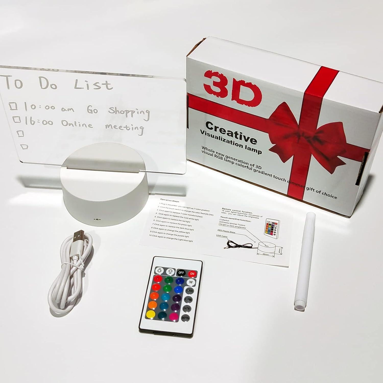 Tablero de Borrado en Seco Acrílico Liberal Brightdeer 18.5x12.7 cm