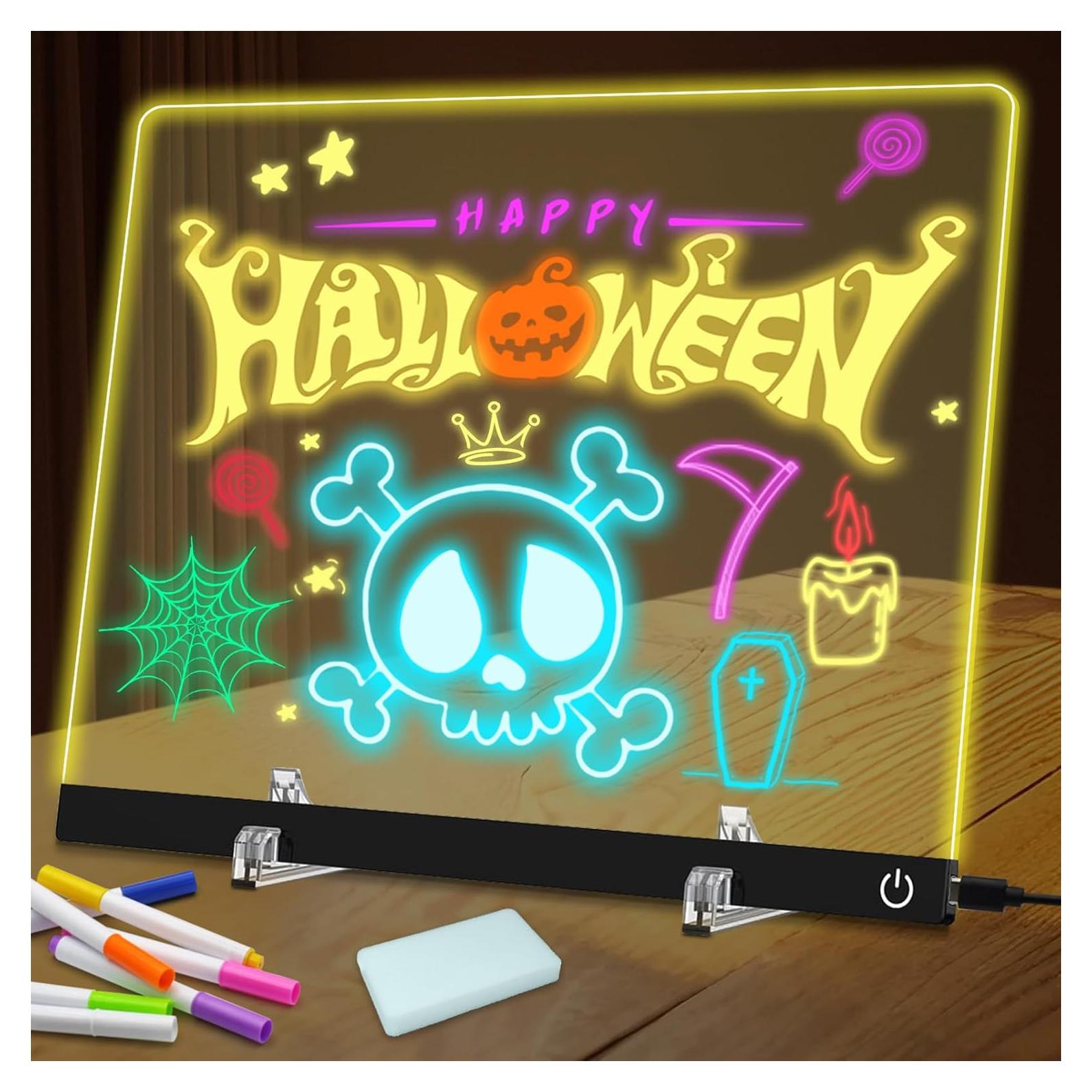 Tablero de Notas LED EcoCharm Home 30x20 cm 6 Colores 4 Modos