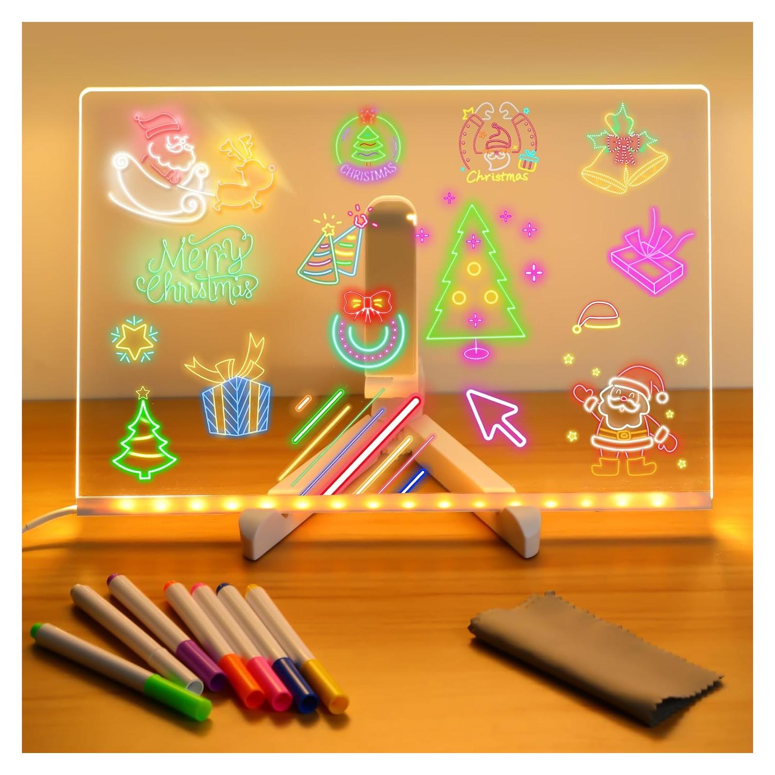 Tablero de Notas LED AUJ Grande 30x20 cm Multicolor