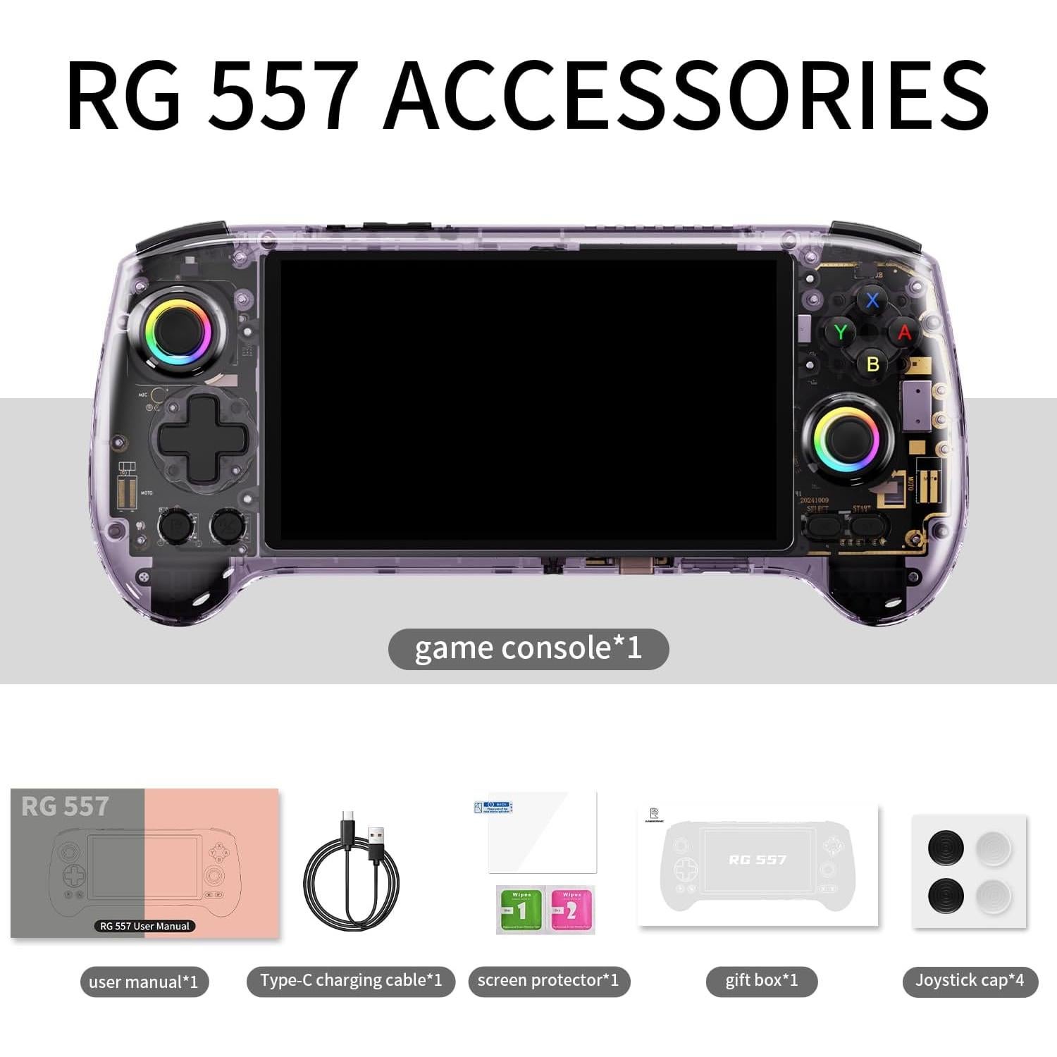 Consola de Juegos Portátil RG557 Android 14 256GB 5.48" OLED