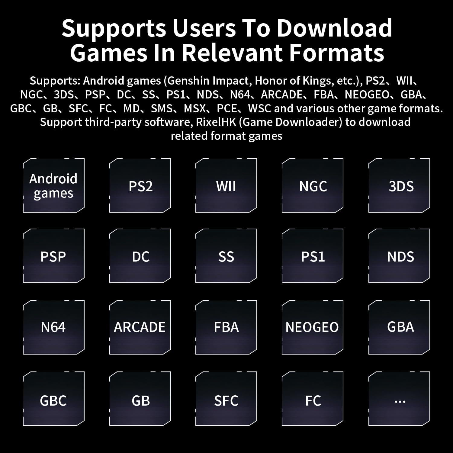 Consola de juegos portátil Anbernic RG476H 128GB Android 13