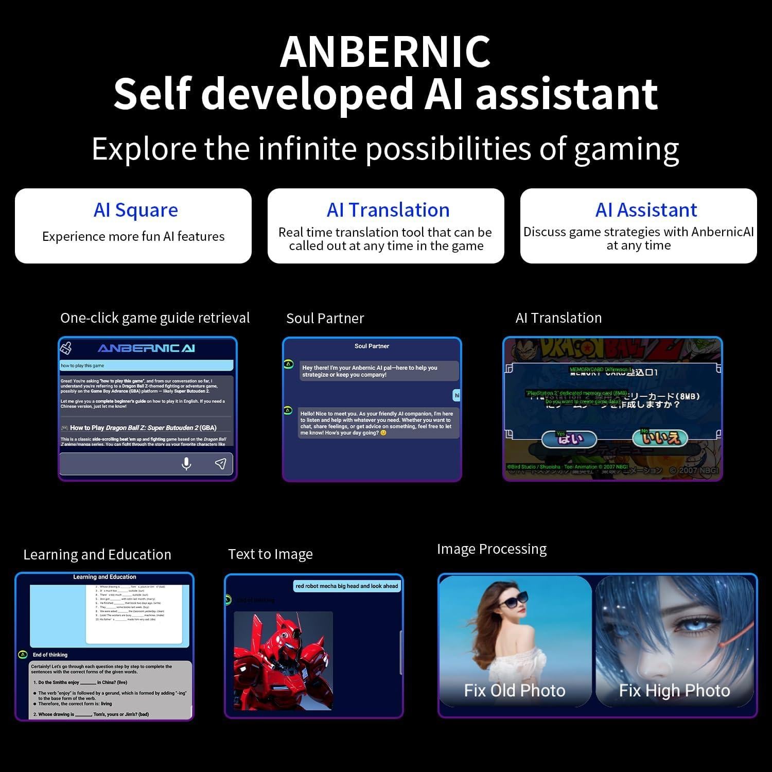 Consola de juegos portátil Anbernic RG476H 128GB Android 13