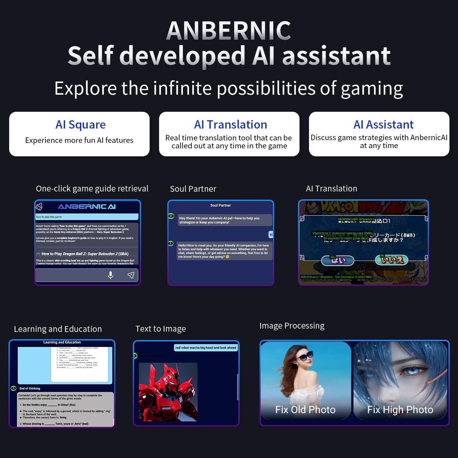 Consola de Juegos Portátil Anbernic RG477M 4.7" Aluminio CNC