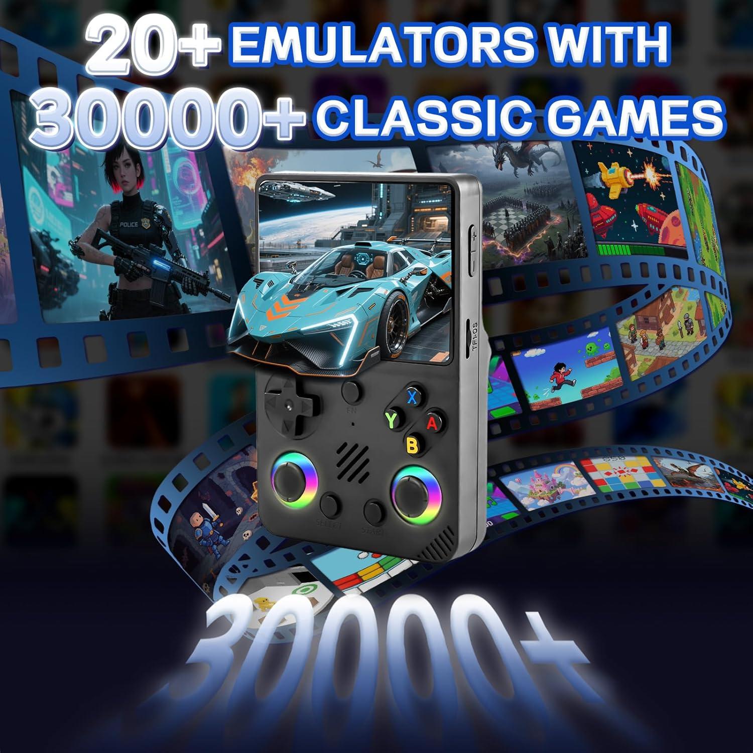 Consola de Juegos Portátil RG36PRO - 64GB, Pantalla IPS 3.5"