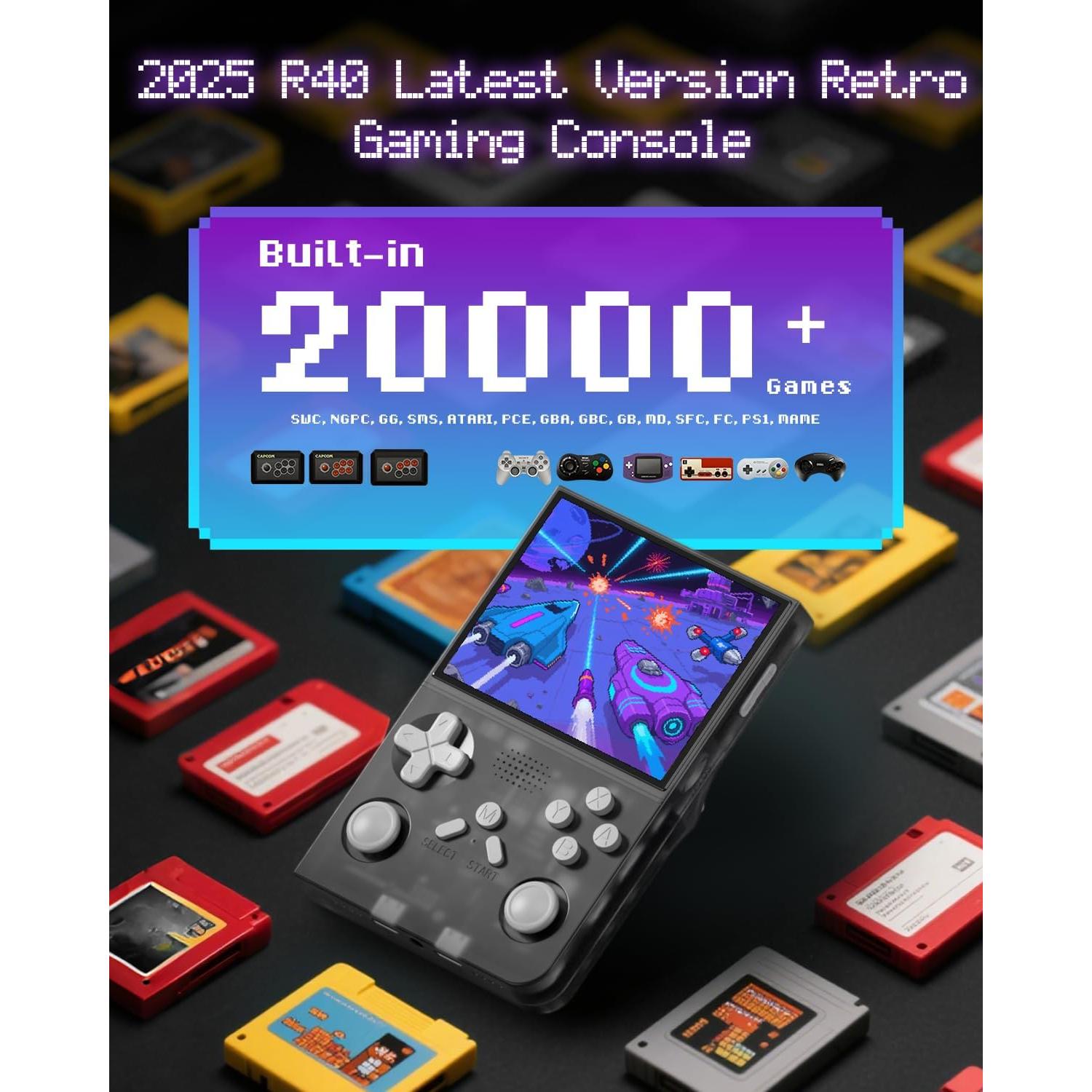 Consola de Juegos Portátil PINVOK Q159 - 20000 Juegos Retro 128GB