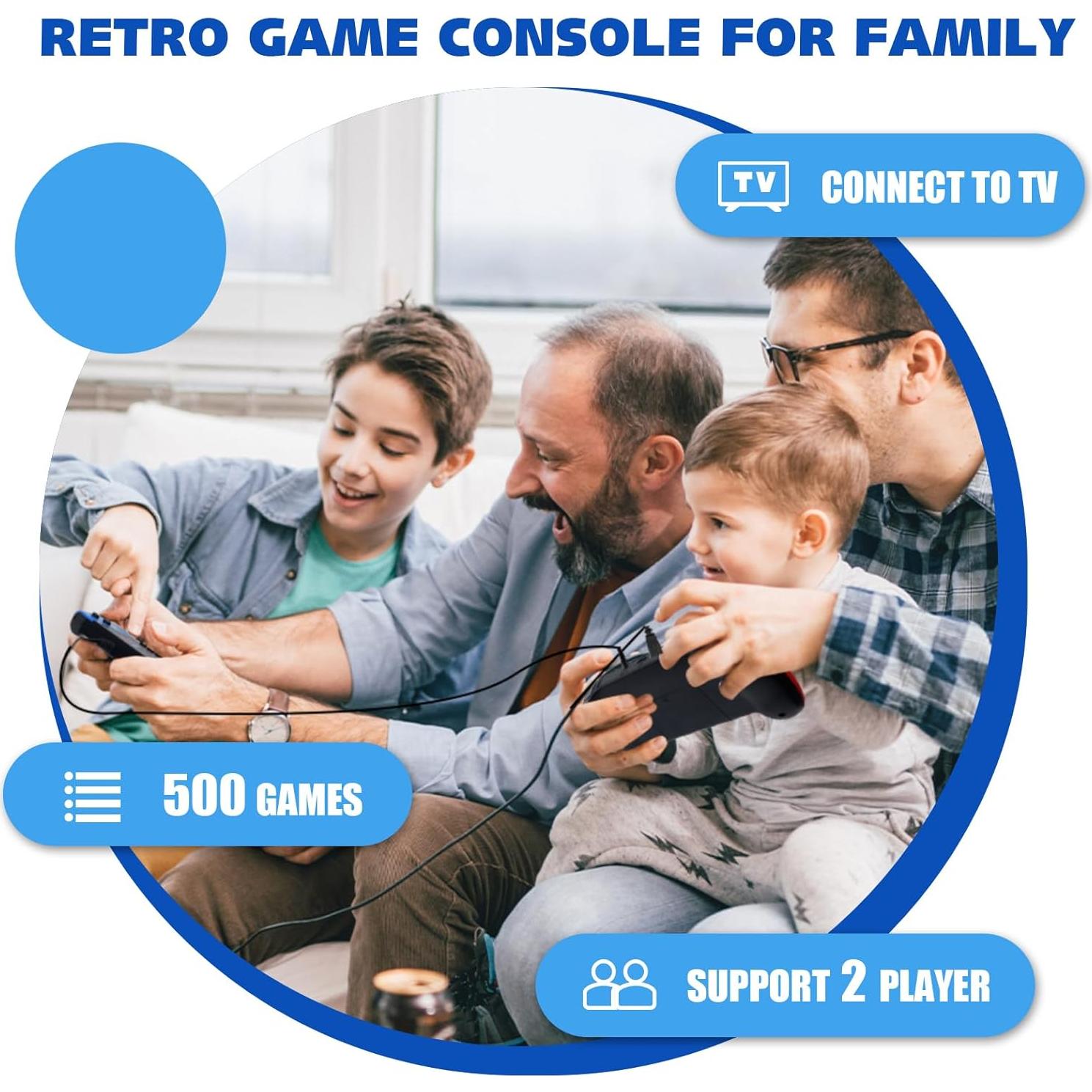 Consola de Juego Portátil OSYROY 500 Juegos Retro 8.89 cm