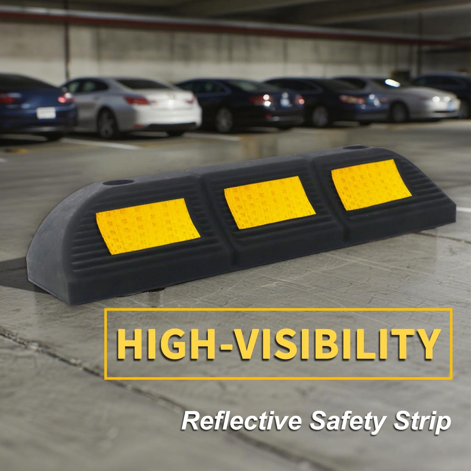 Tope de Estacionamiento Vacallity PS02 - Caucho 2 Pcs 8.89 cm