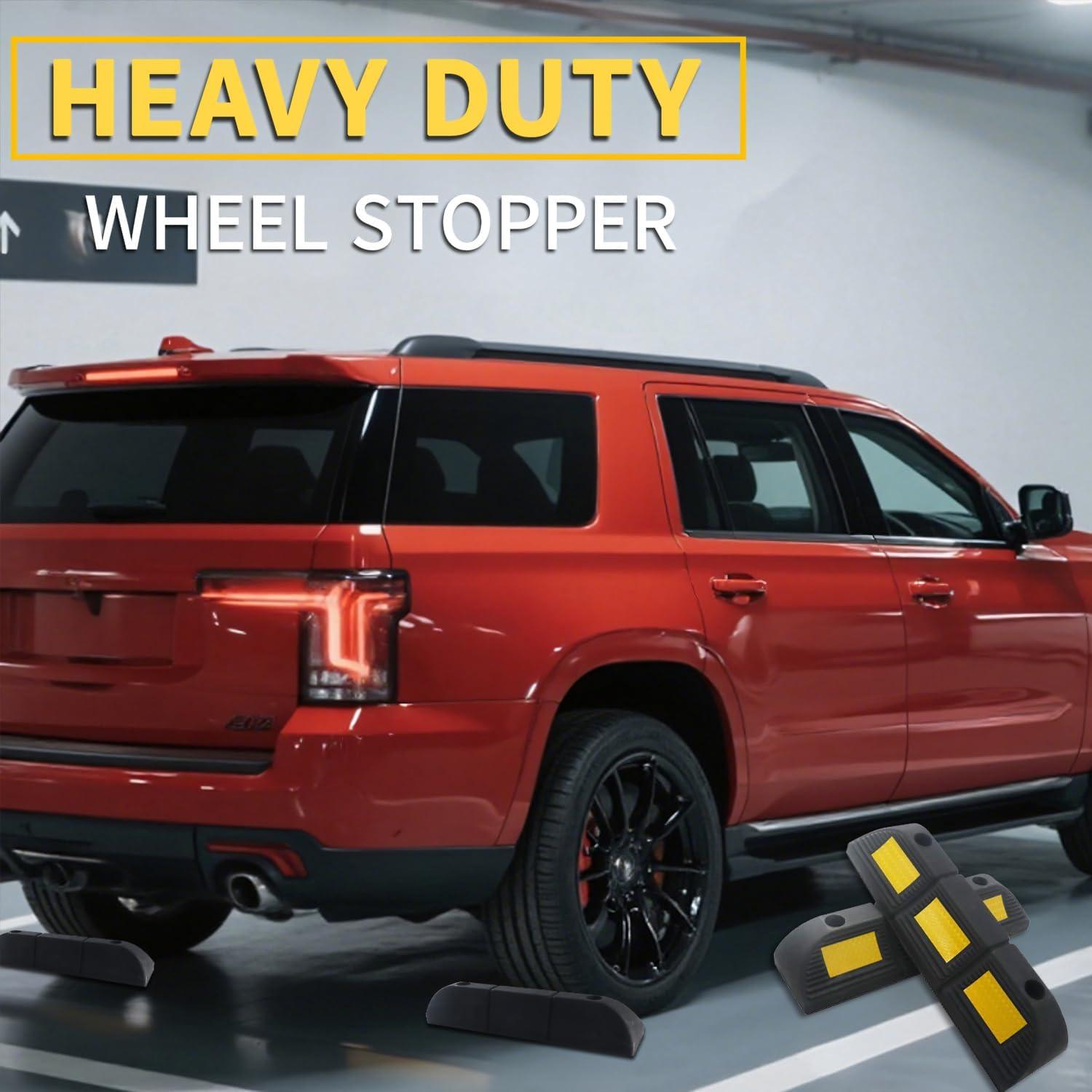 Tope de Estacionamiento Vacallity PS02 - Caucho 2 Pcs 8.89 cm