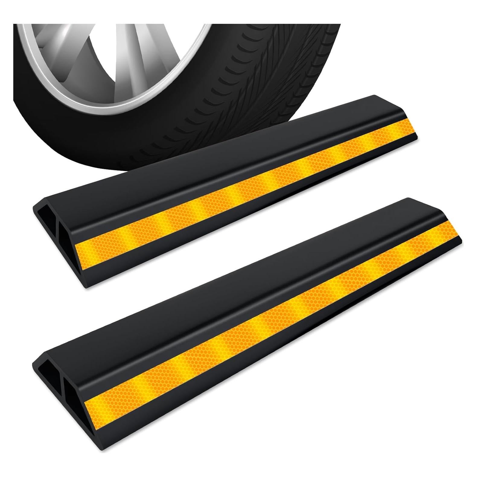 Tope de Estacionamiento HOXWELL 2 Pcs 45x17 cm Alta Visibilidad