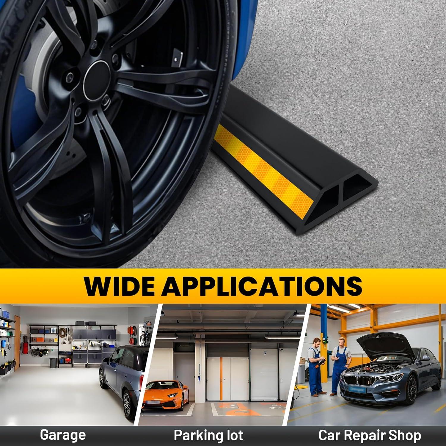 Tope de Estacionamiento HOXWELL 2 Pcs 45x17 cm Alta Visibilidad