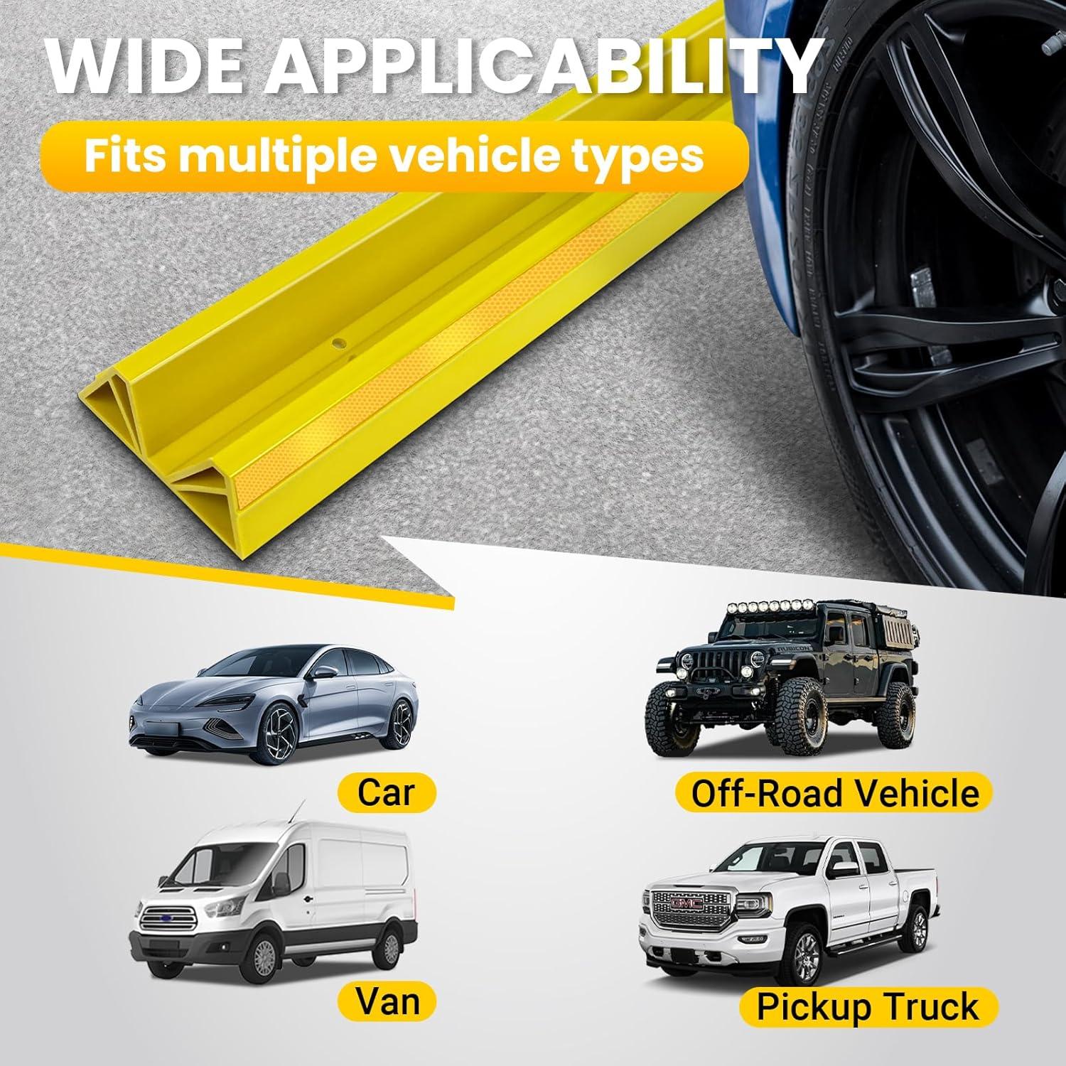 Tope de Estacionamiento ROBLOCK Amarillo 45.72 cm Alta Resistencia