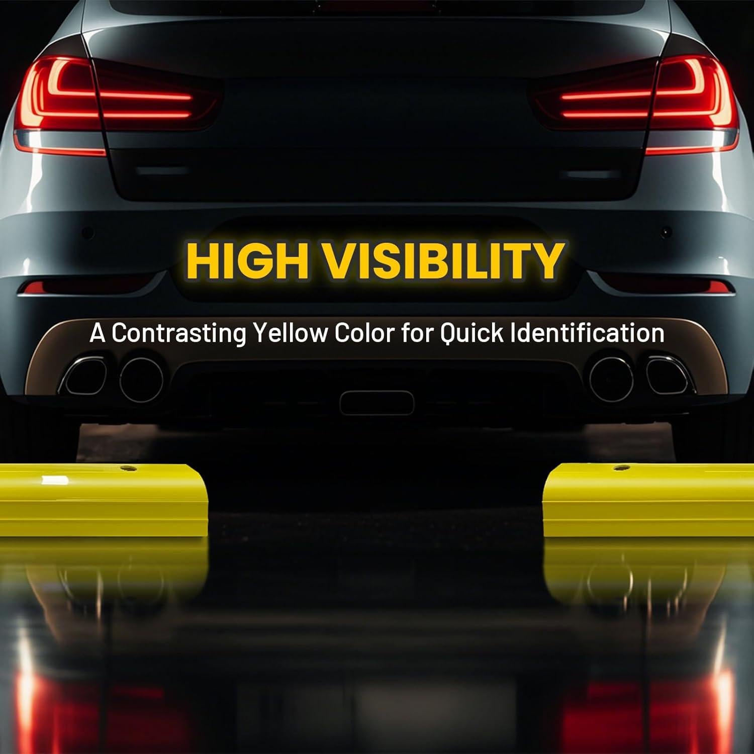 Topes de Estacionamiento HOXWELL Amarillo 2 Piezas 43.94 cm