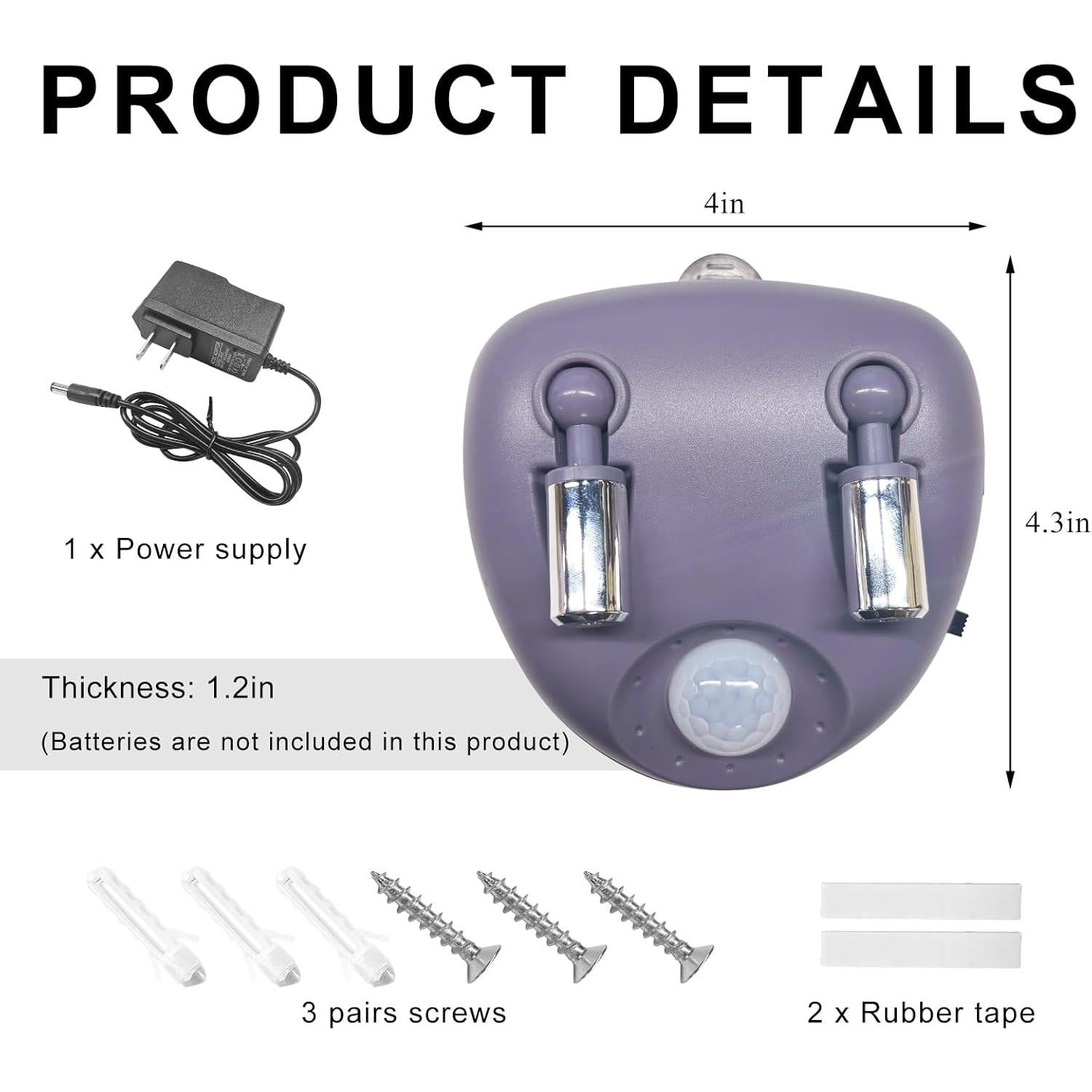 Sensor de Estacionamiento ZNDAW Doble Láser Ajustable 360°