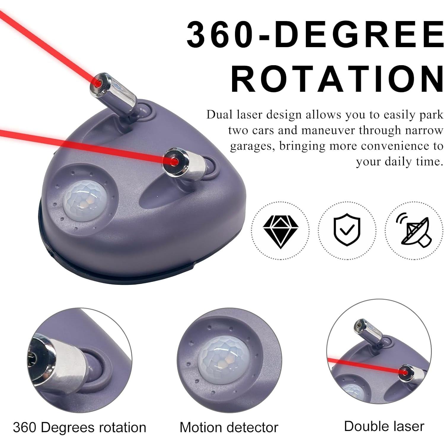 Sensor de Estacionamiento ZNDAW Doble Láser Ajustable 360°