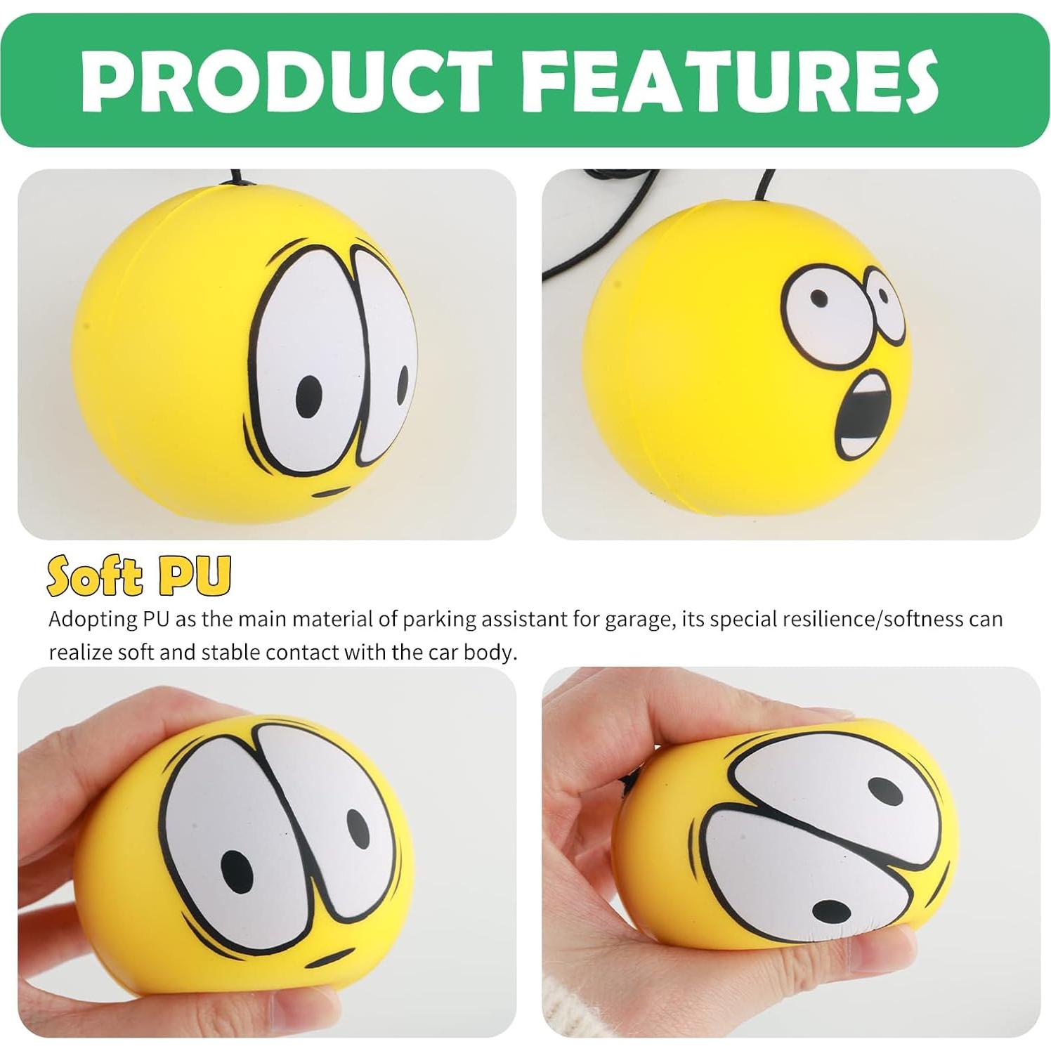 Bola de Ayuda para Estacionamiento YGDMD Amarillo Ajustable