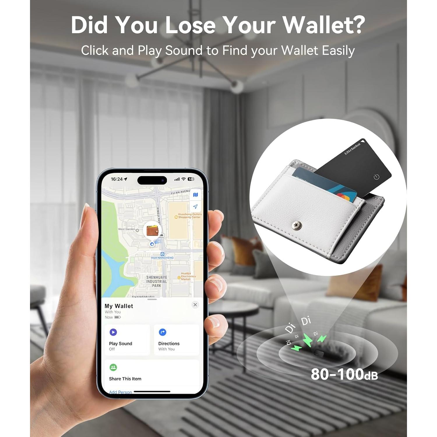 Rastreador Bluetooth Ultrbeka para Carteras y Pasaportes - 2pcs