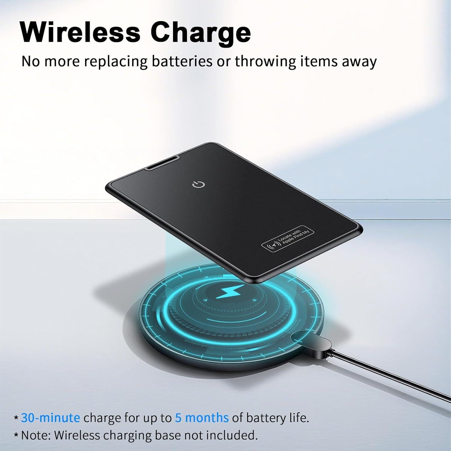 Tarjeta Rastreadora Ultrafina Hendari Air Tag - Carga Inalámbrica