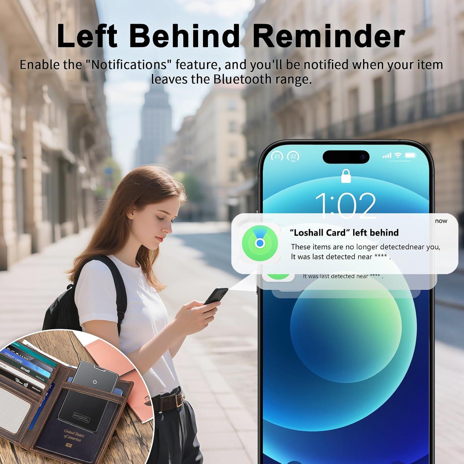 Tarjeta Rastreadora Ultrafina Hendari Air Tag - Carga Inalámbrica