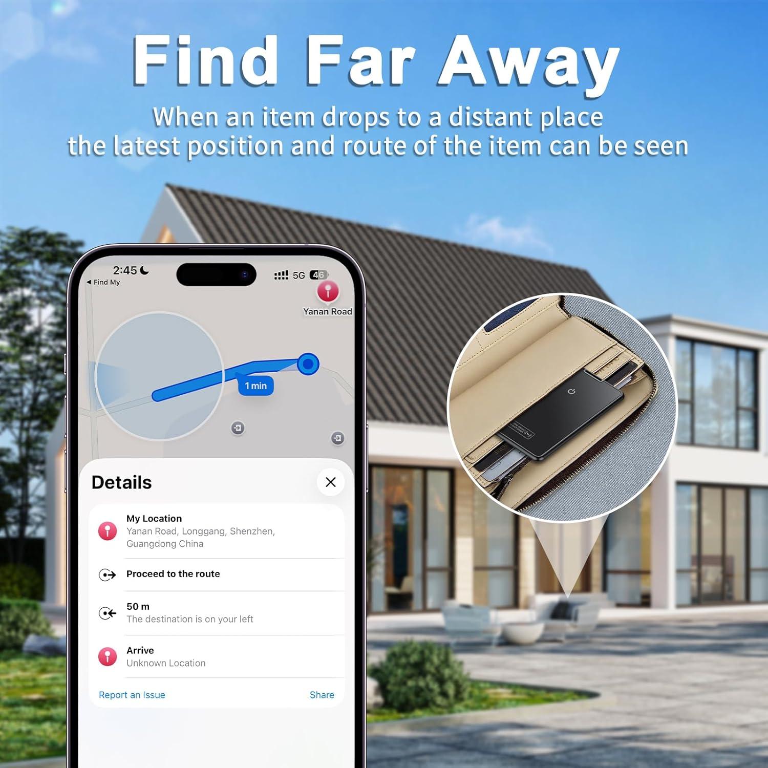 Tarjeta Rastreadora Ultrafina Hendari Air Tag - Carga Inalámbrica