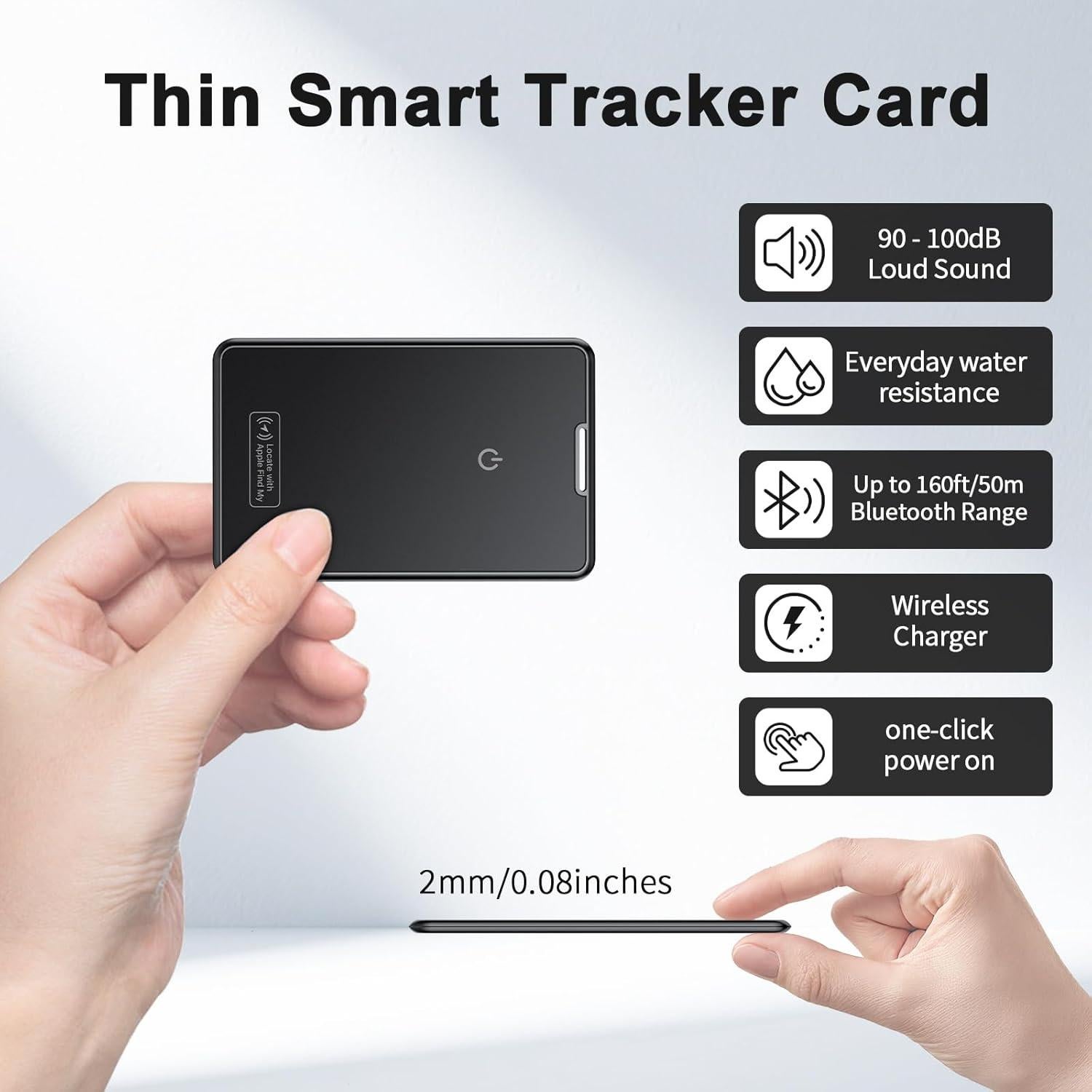 Tarjeta Rastreadora Ultrafina Hendari Air Tag - Carga Inalámbrica