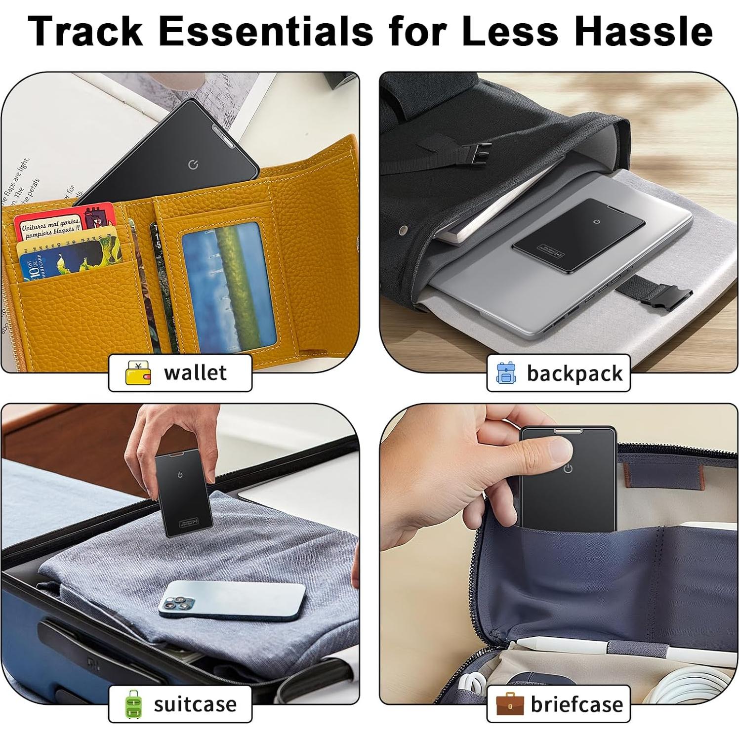 Tarjeta Rastreadora Ultrafina Hendari Air Tag - Carga Inalámbrica