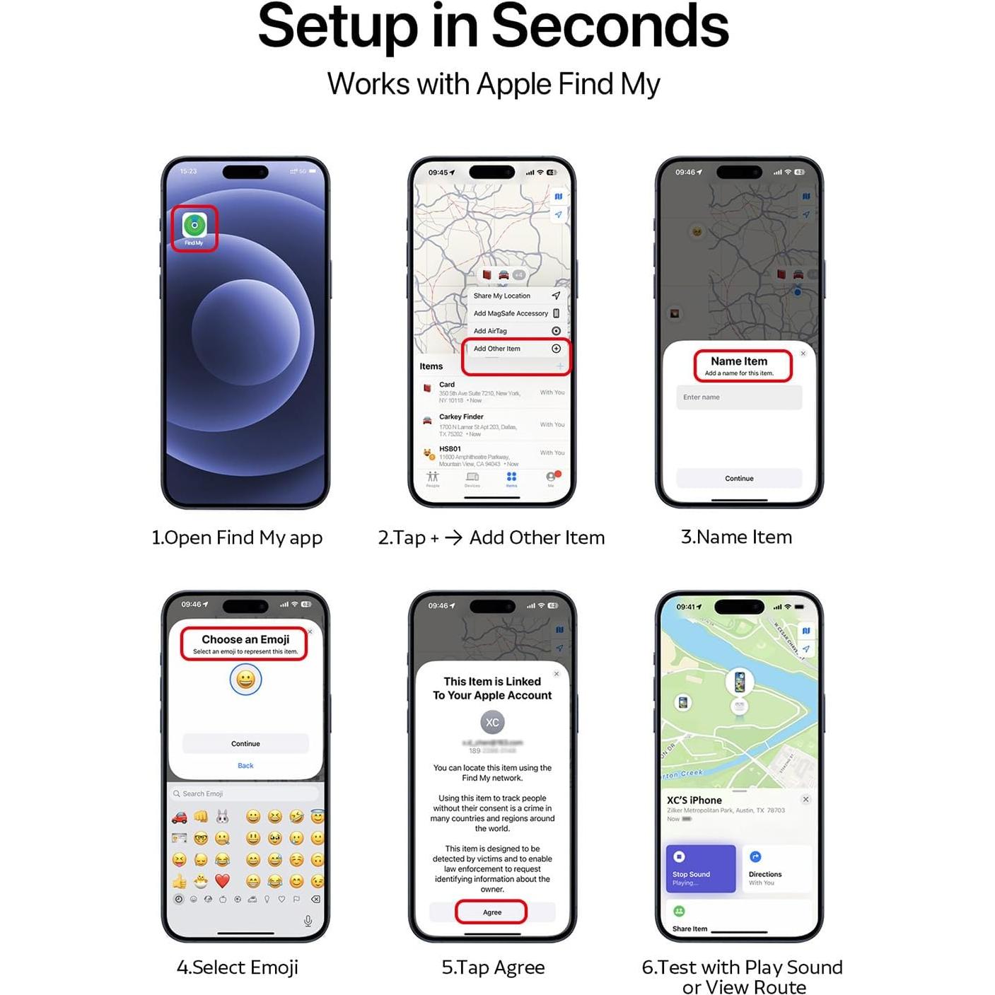 Rastreador de Tarjeta Slim MSEBENT, Carga Inalámbrica, IP67