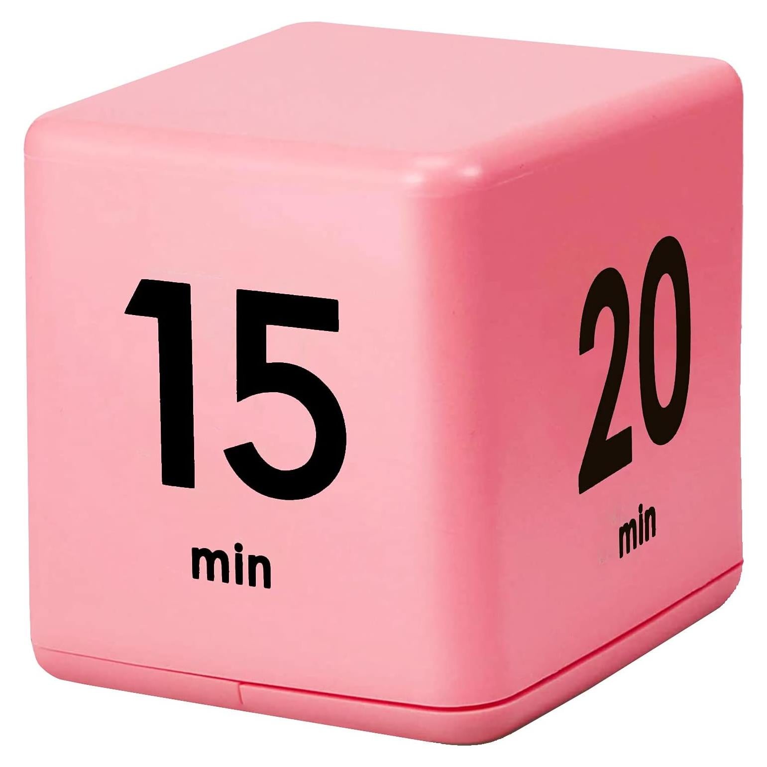 Temporizador Cubo DQDEDIAN Rosa con Sensor de Gravedad 15-60 Min