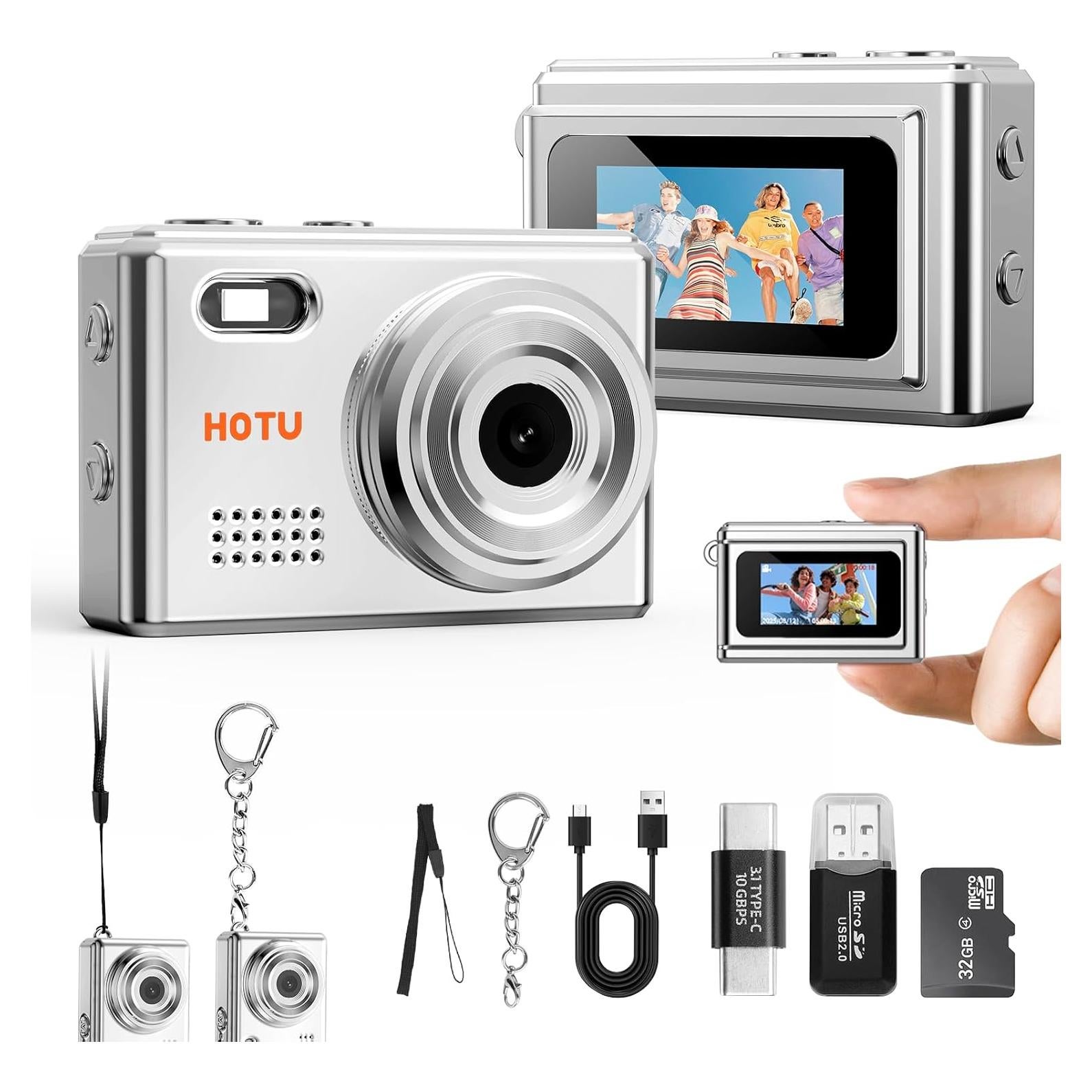 Mini Cámara Digital de Llavero HOTU C1 2MP 1080P Plata