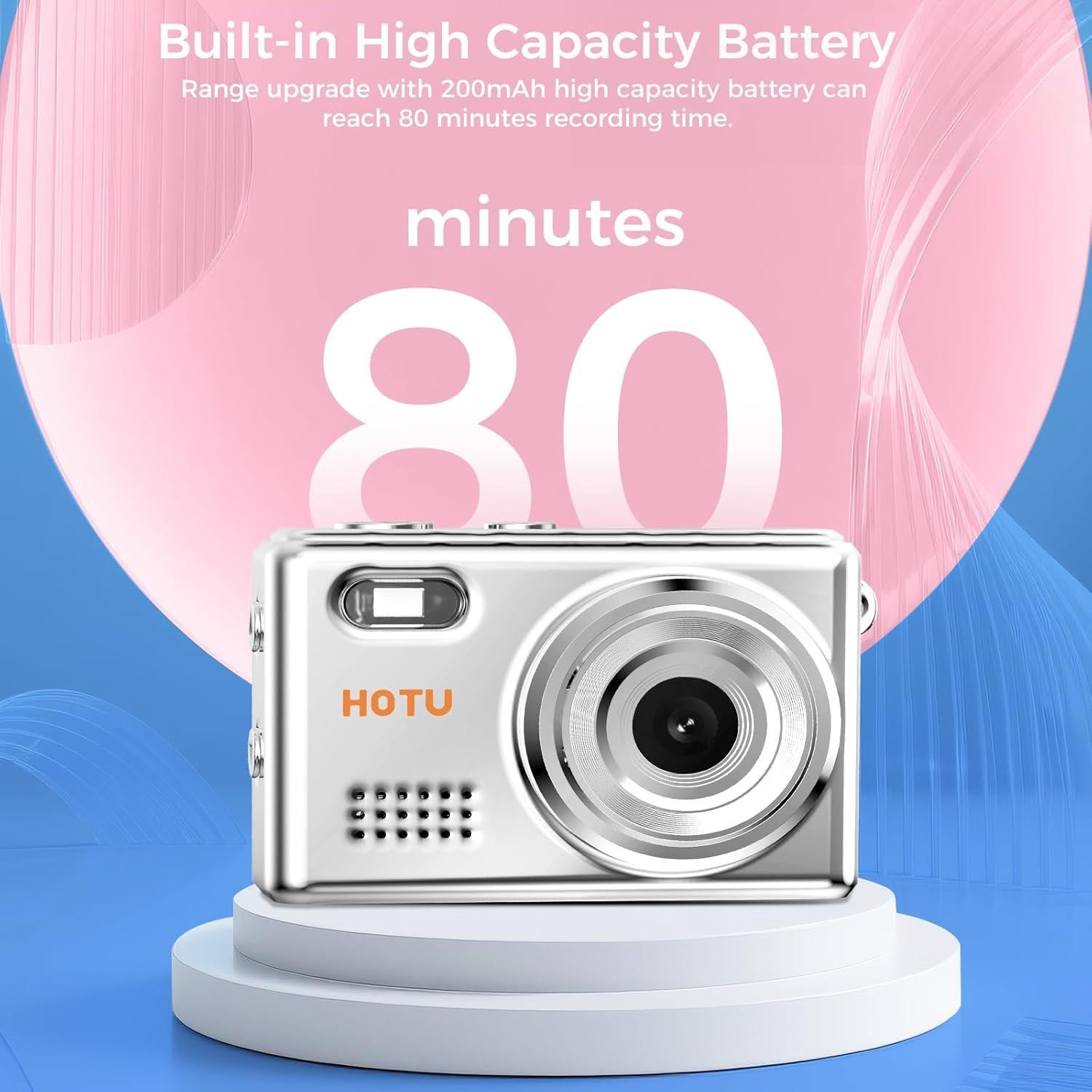 Mini Cámara Digital de Llavero HOTU C1 2MP 1080P Plata