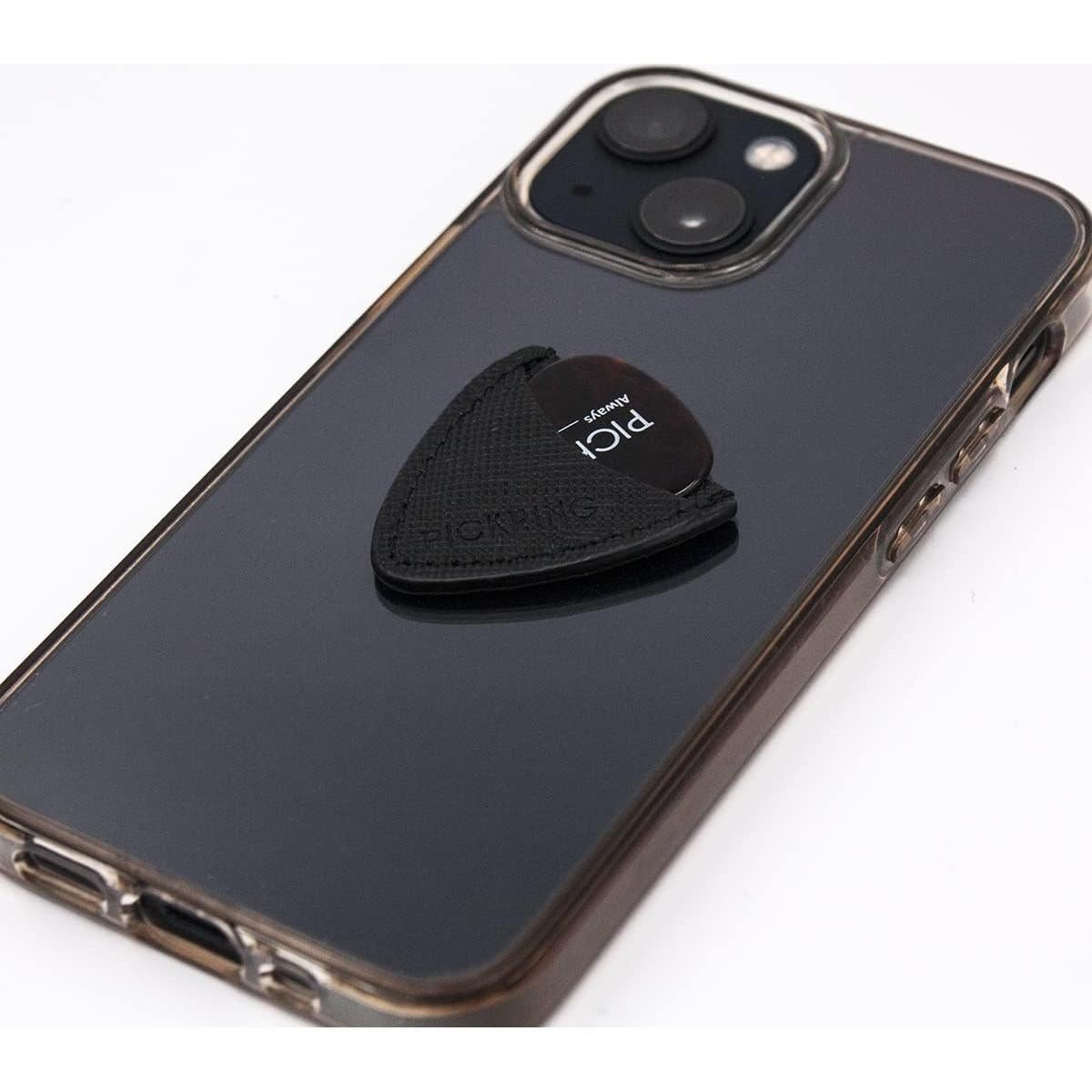 Cartera Mini Pick Pocket de Cuero Genuino para Teléfono Negro