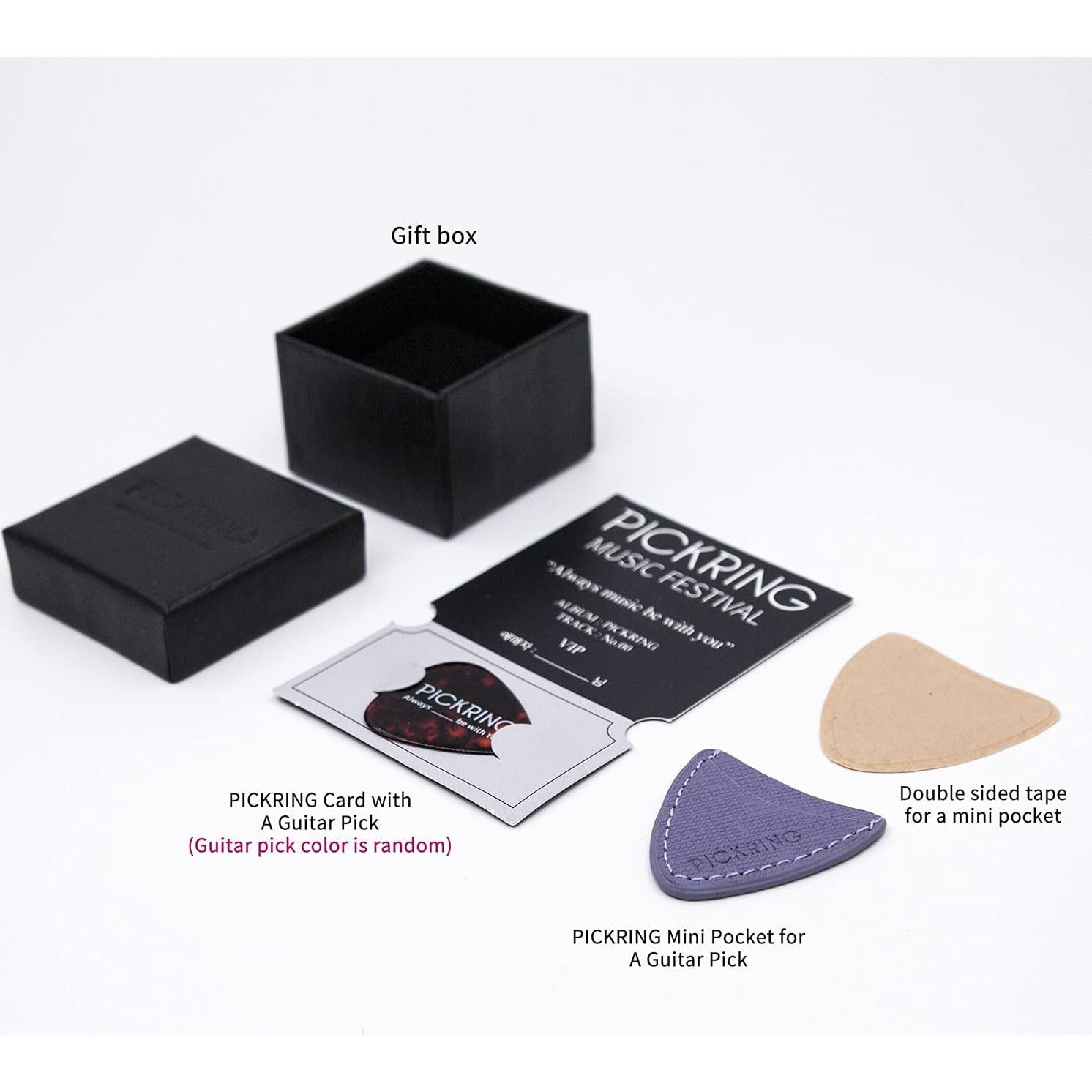 Cartera Mini Pick Pocket de Cuero Genuino para Teléfono Negro